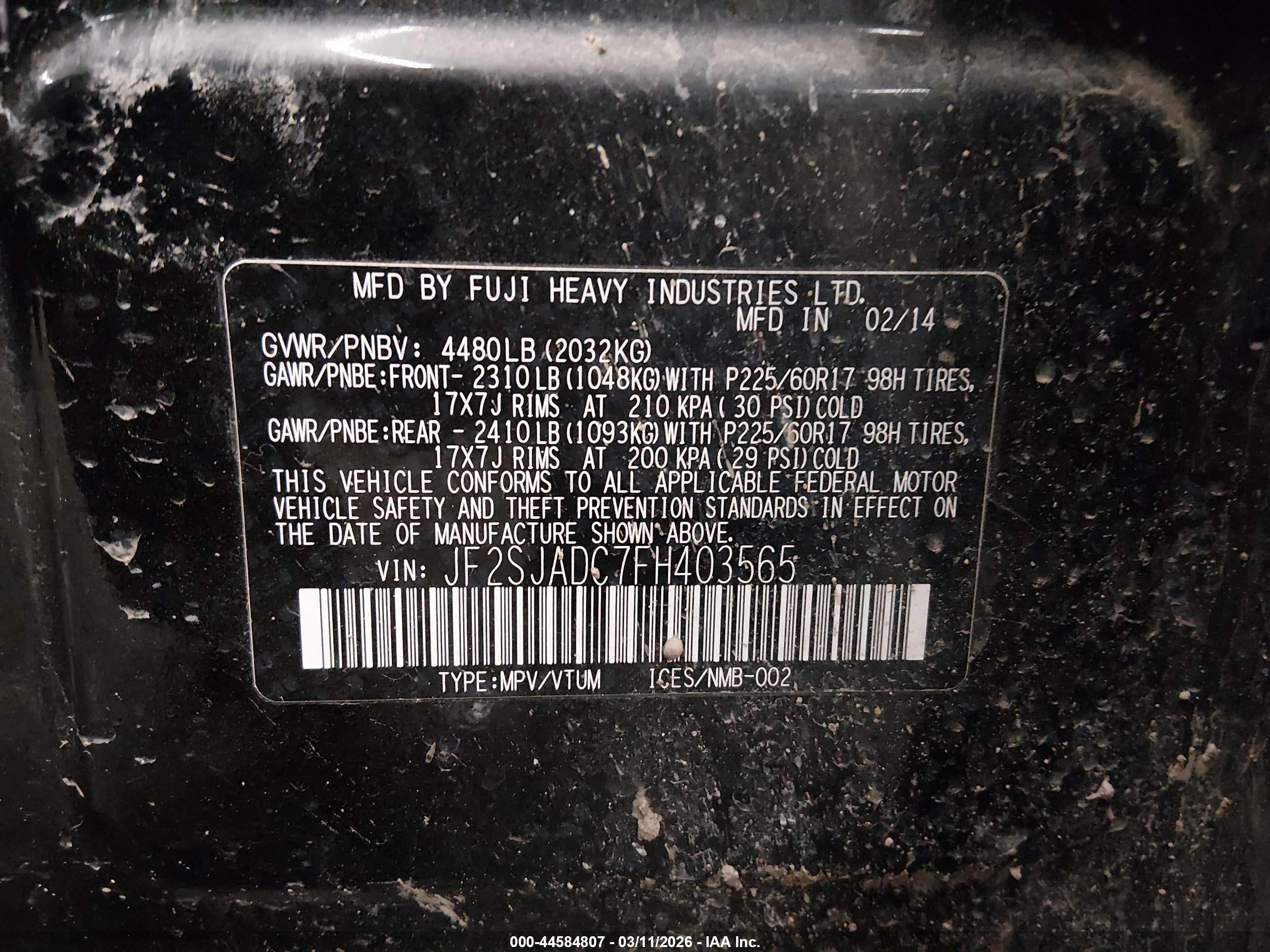 SUBARU FORESTER image 9