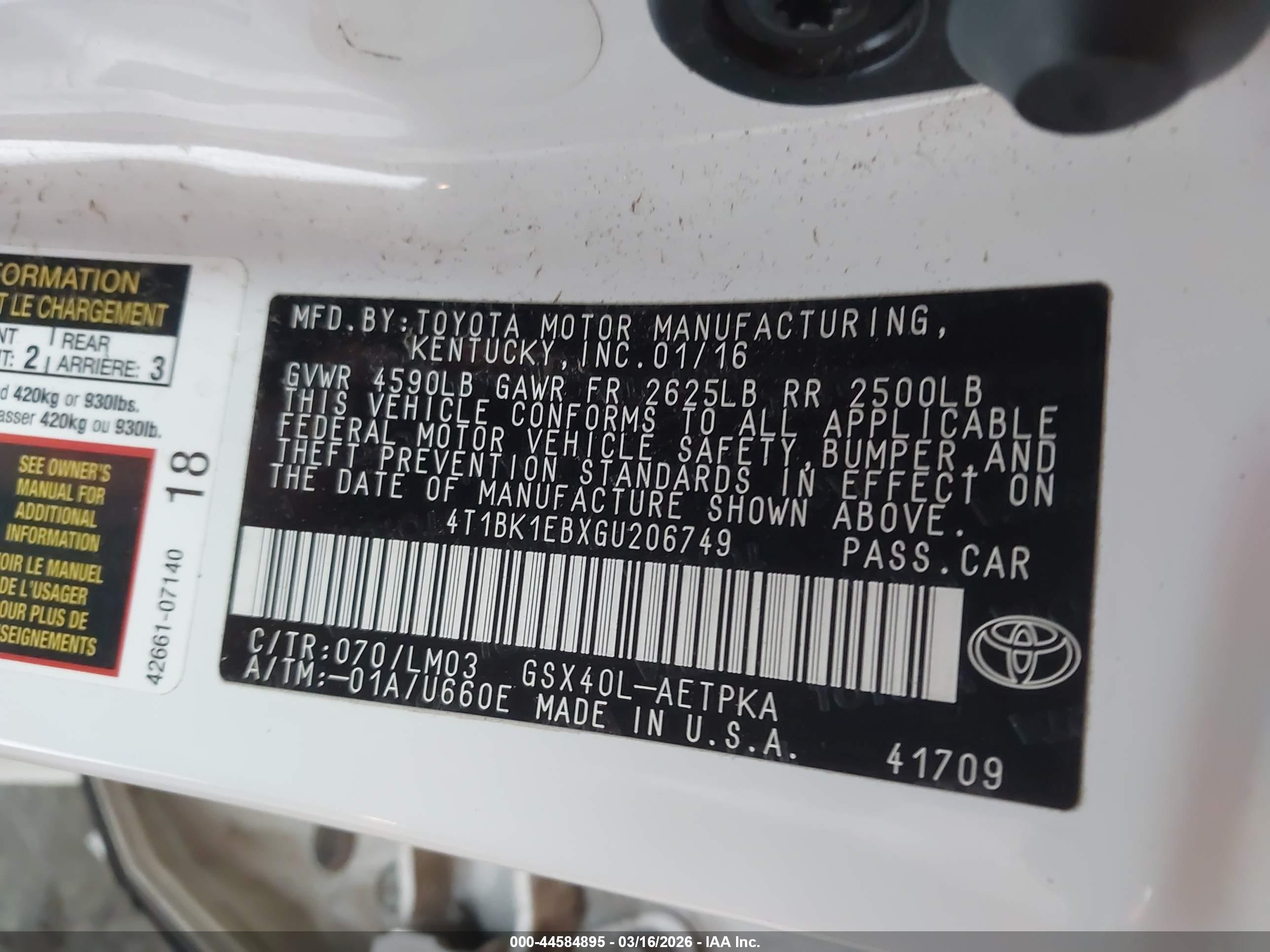 TOYOTA AVALON image 9