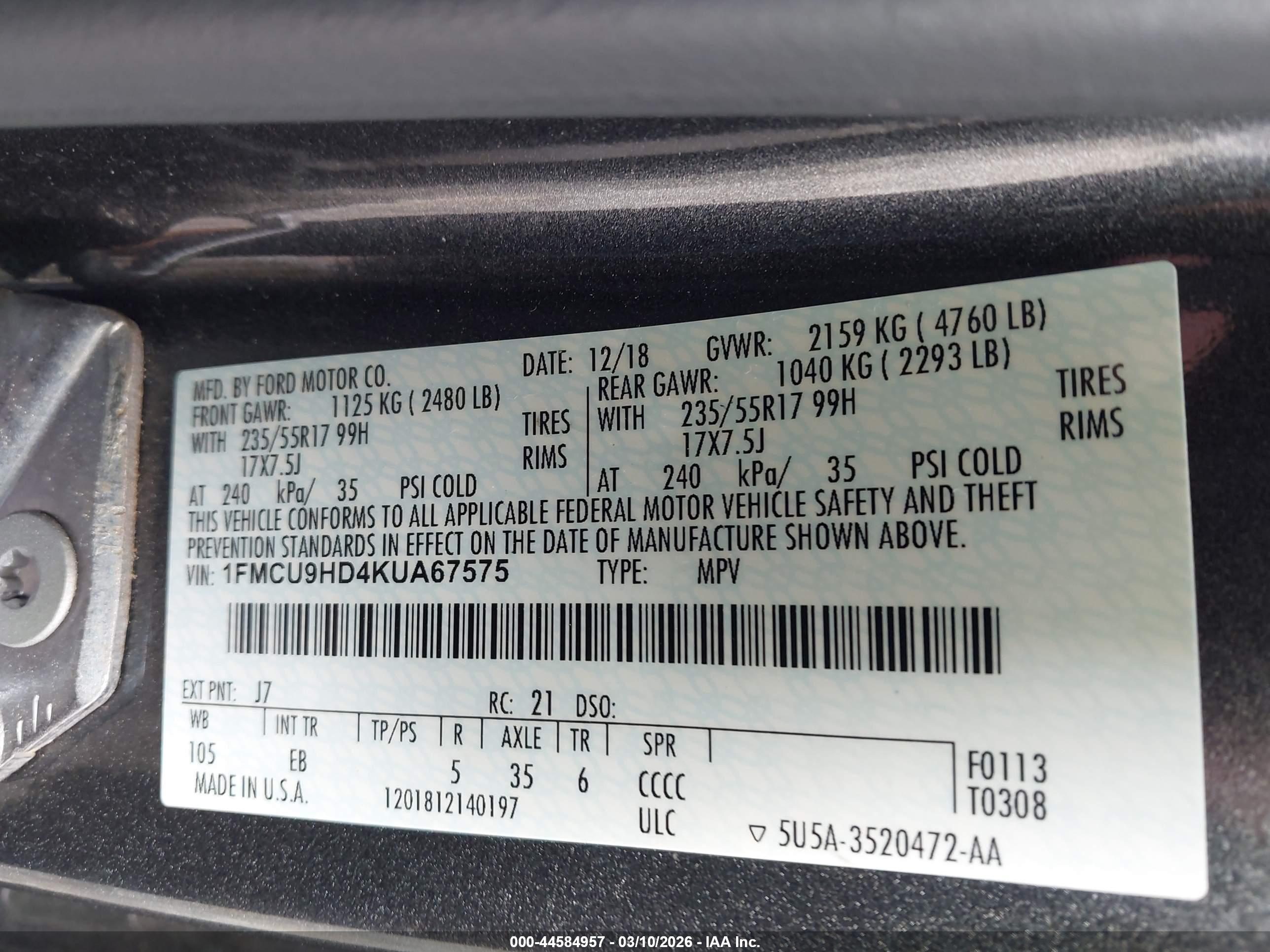 FORD ESCAPE image 9