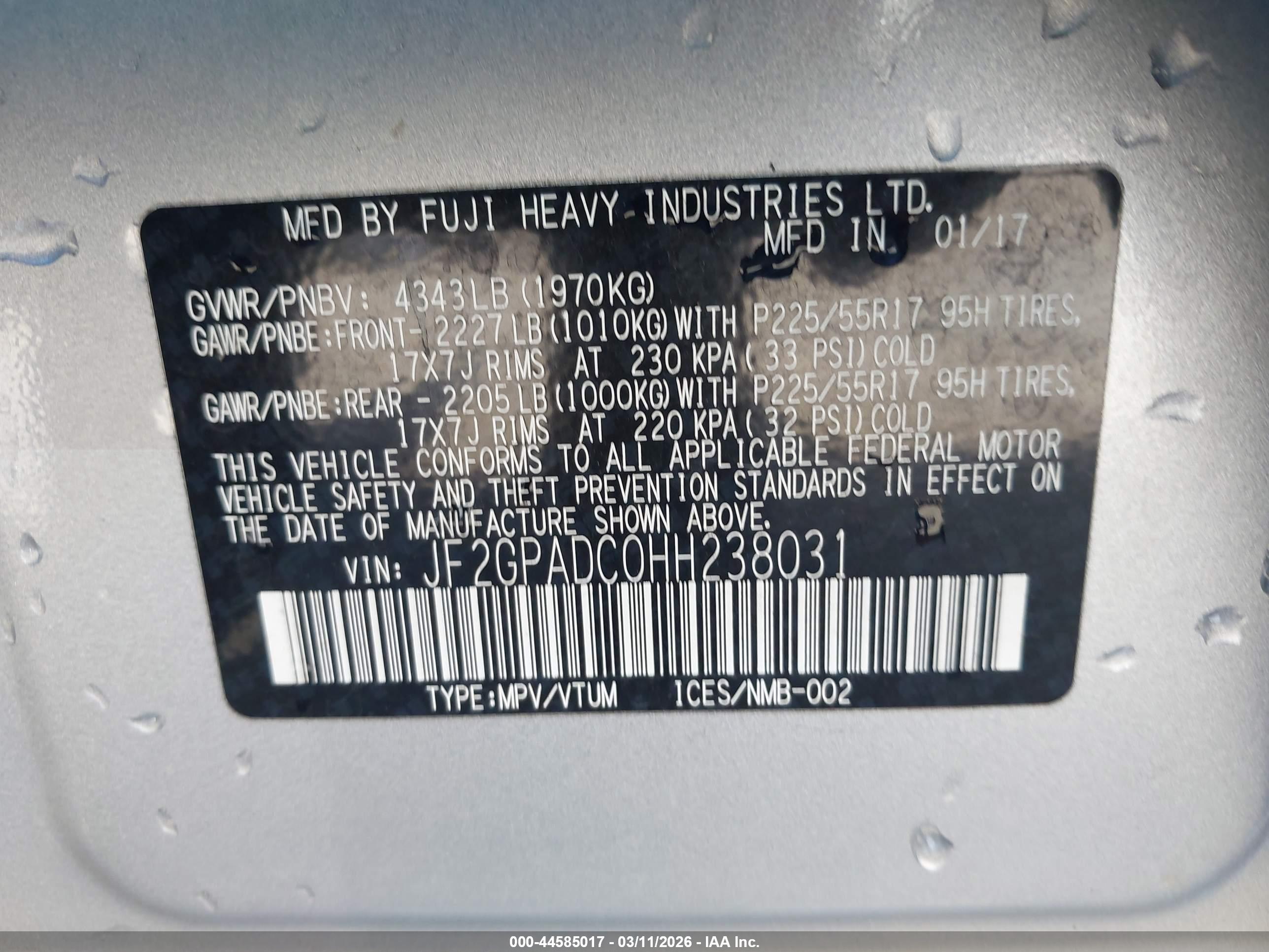 SUBARU CROSSTREK image 9