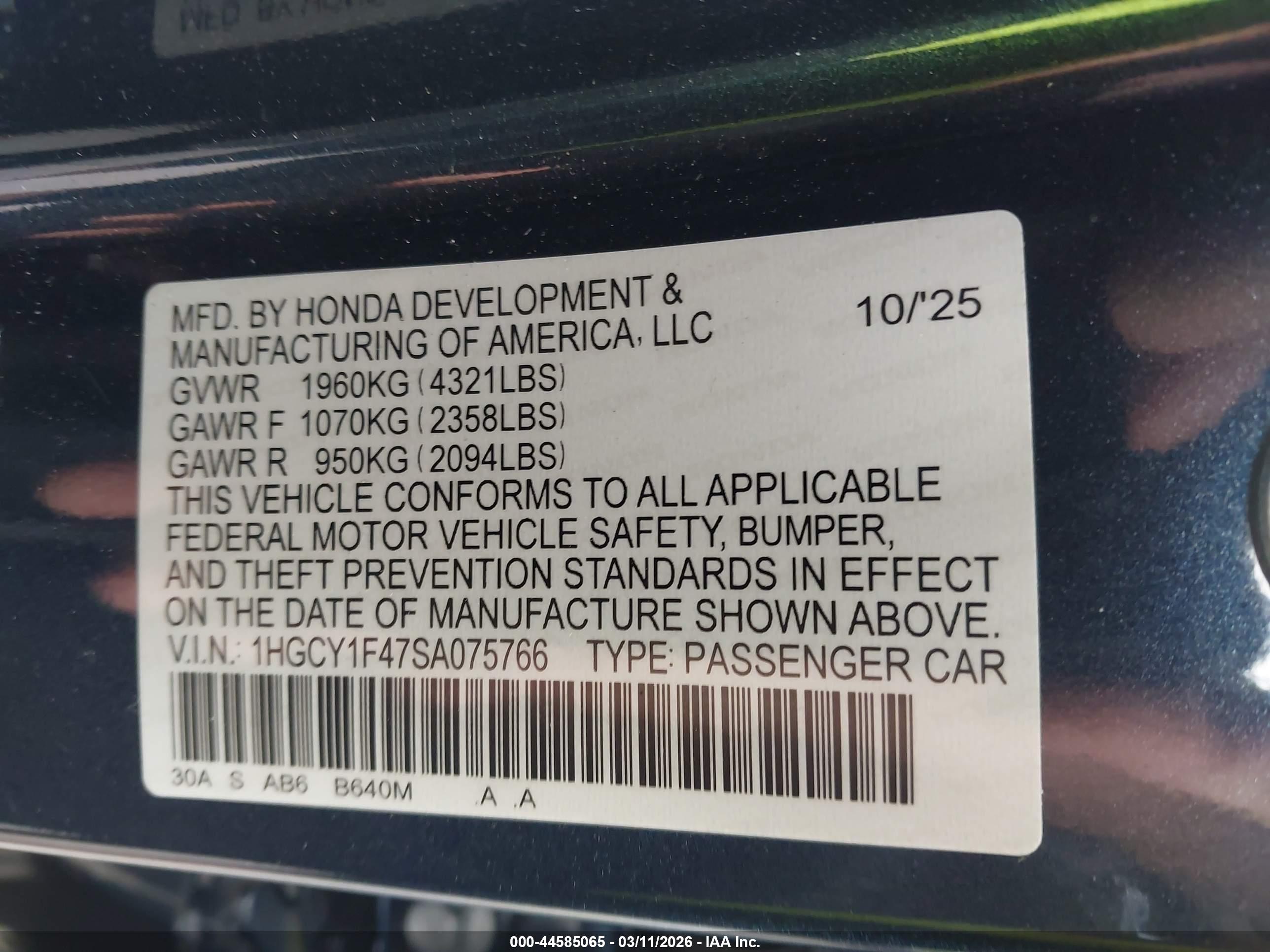 HONDA ACCORD image 9