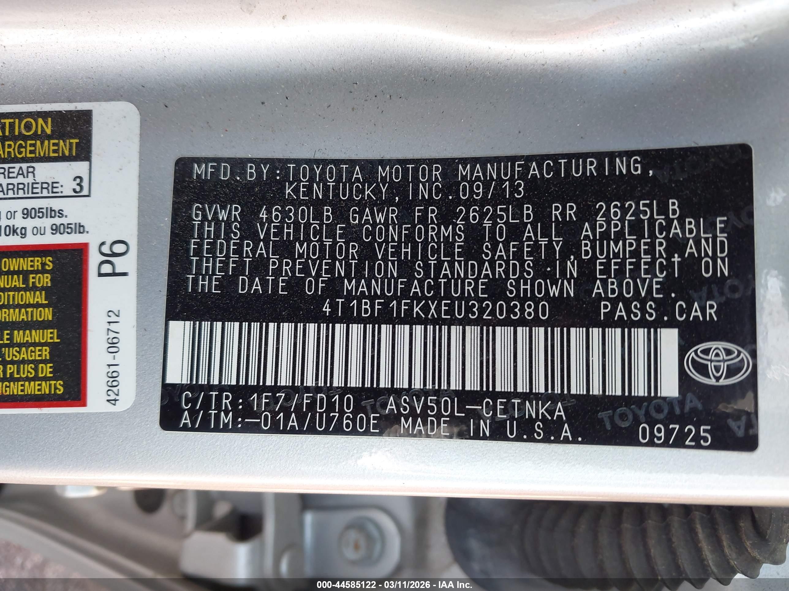 TOYOTA CAMRY image 9