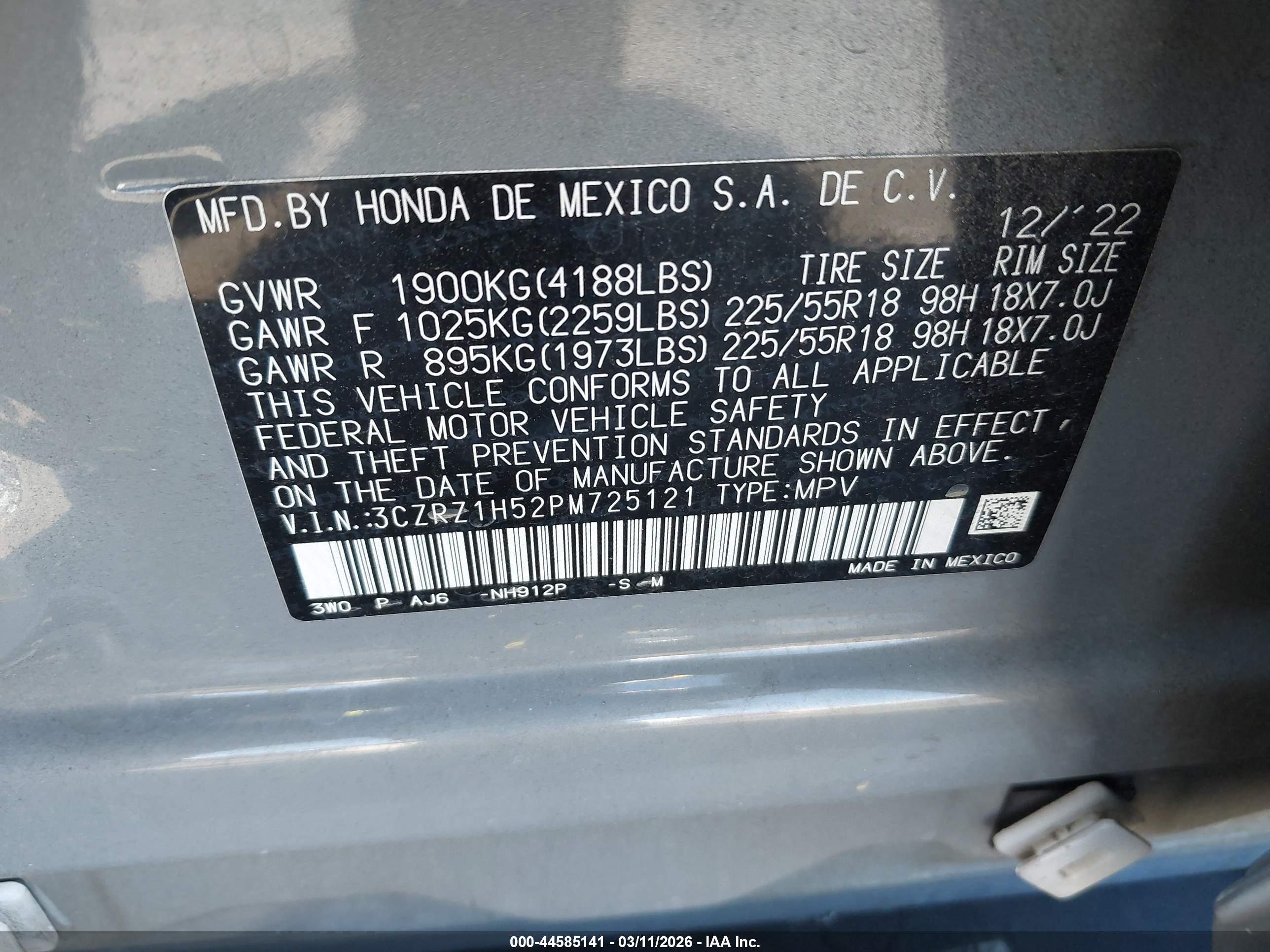 HONDA HR-V image 9