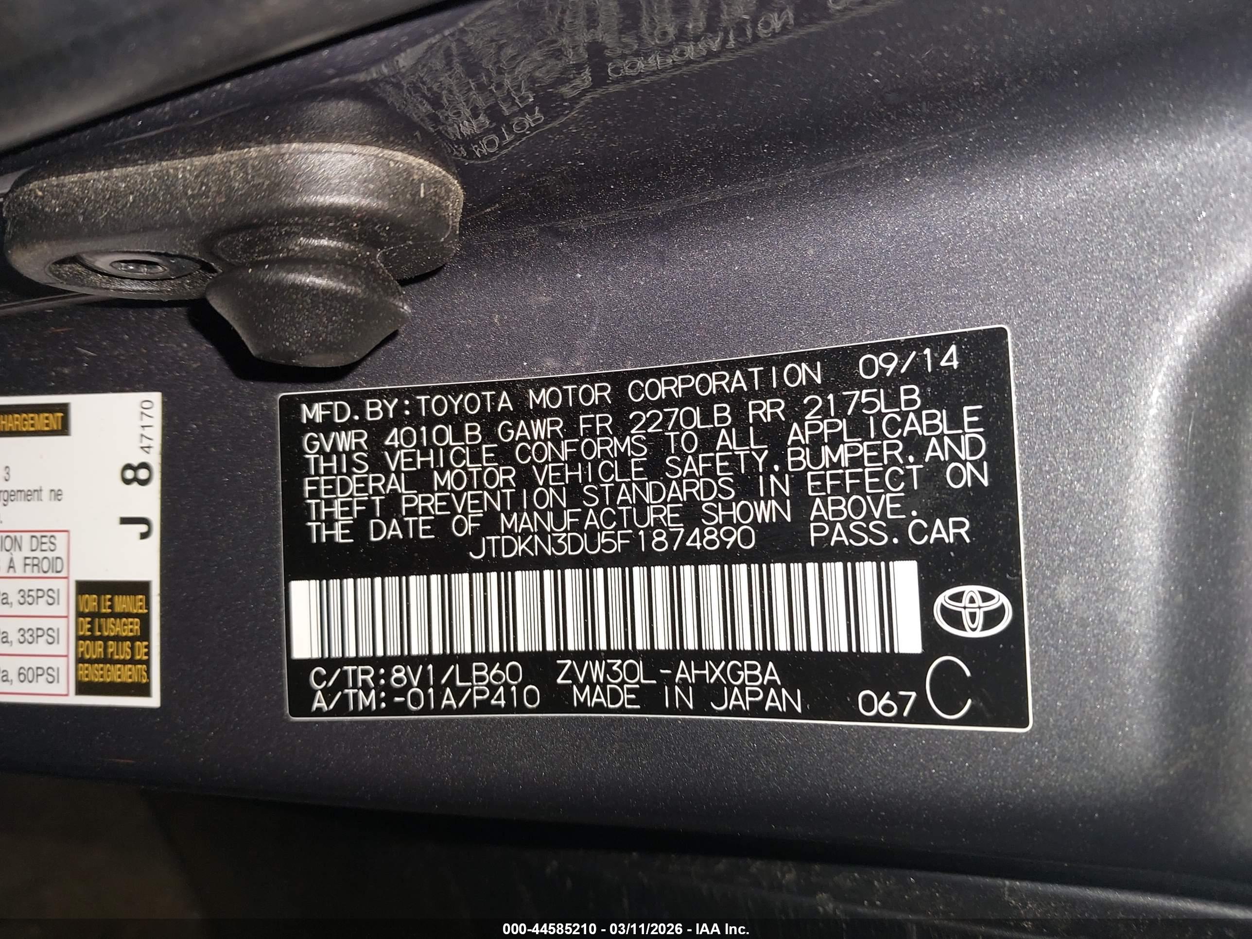 TOYOTA PRIUS image 9
