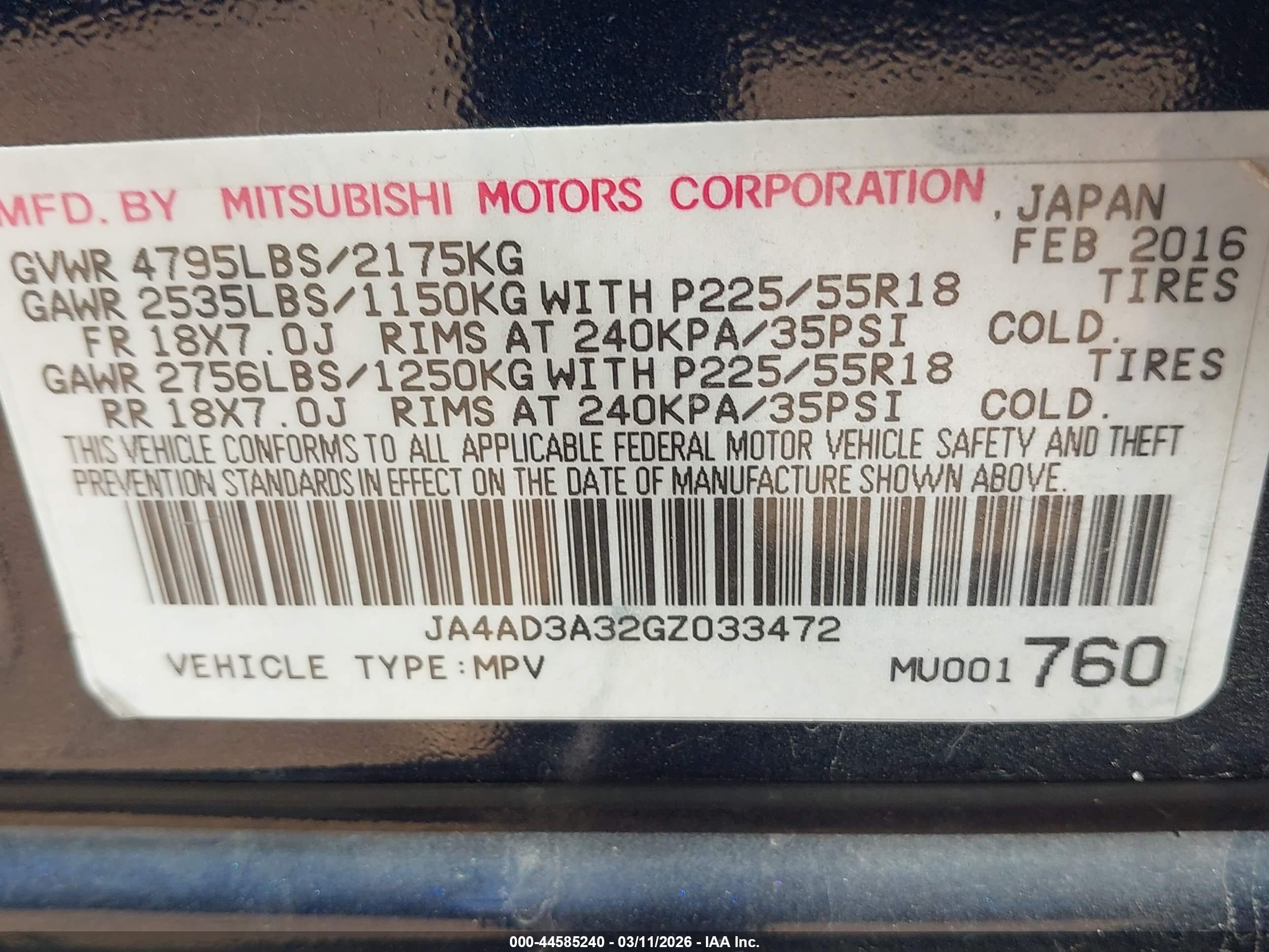 MITSUBISHI OUTLANDER image 9