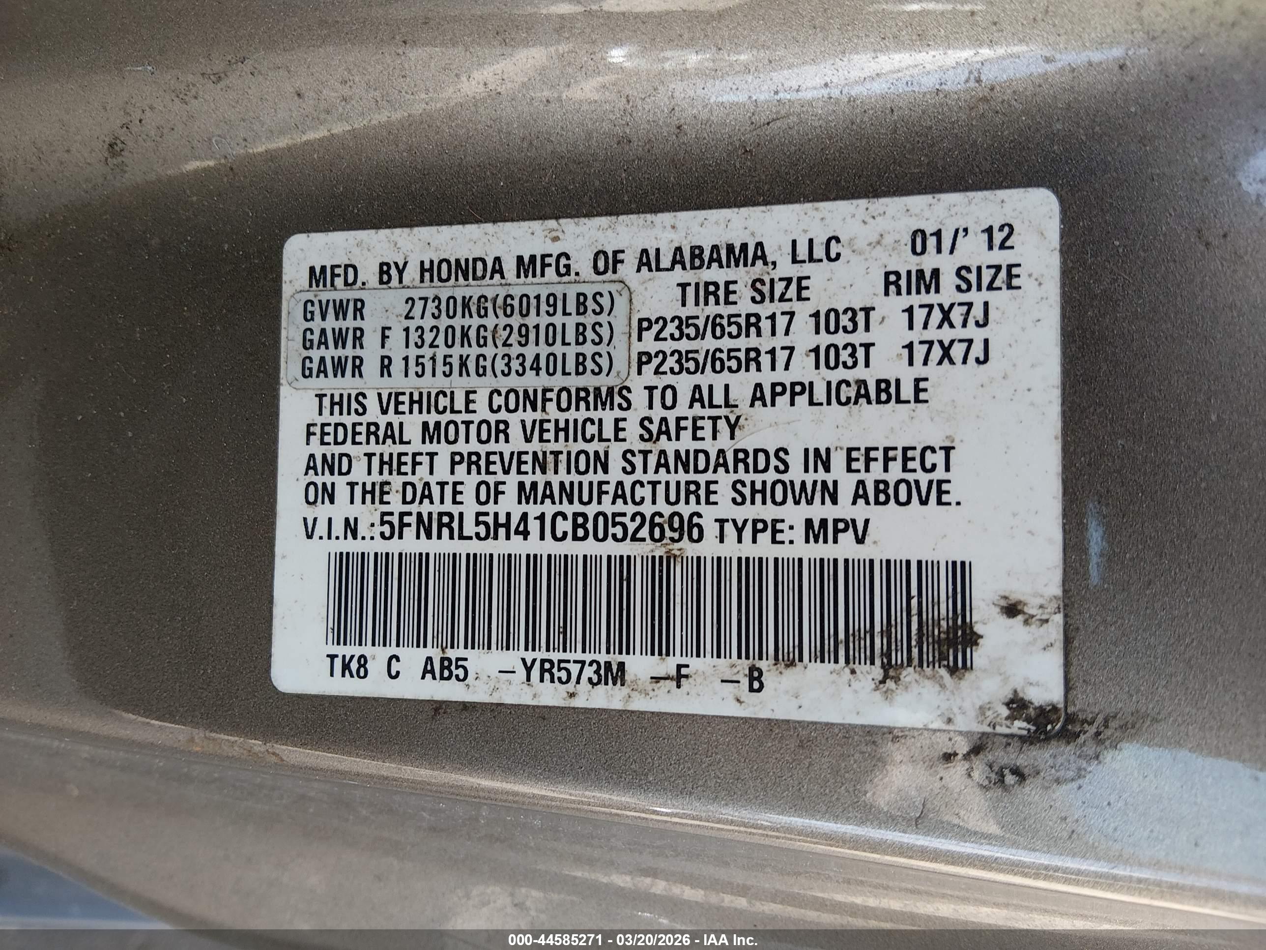 HONDA ODYSSEY image 9