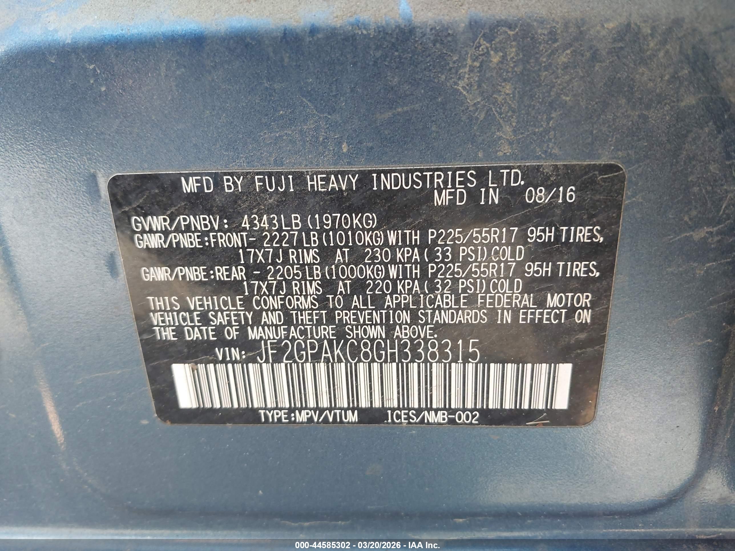 SUBARU CROSSTREK image 9