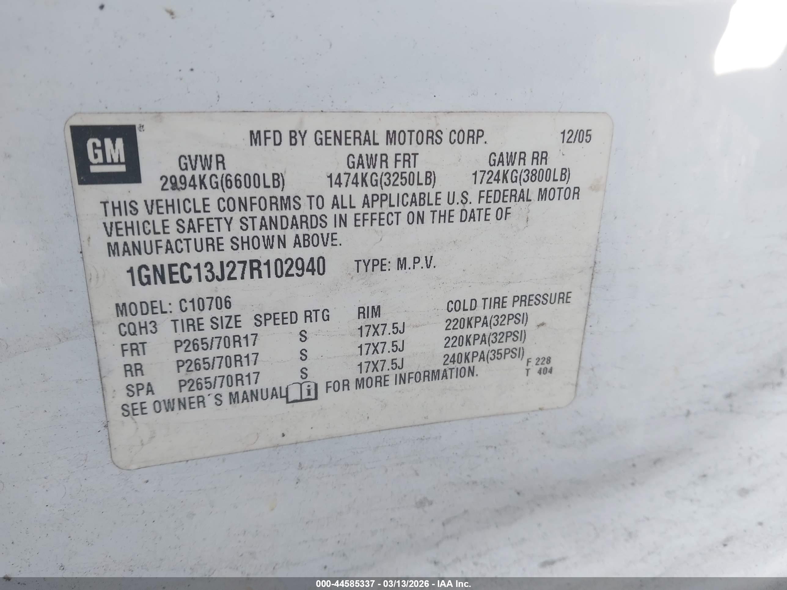 CHEVROLET TAHOE image 9