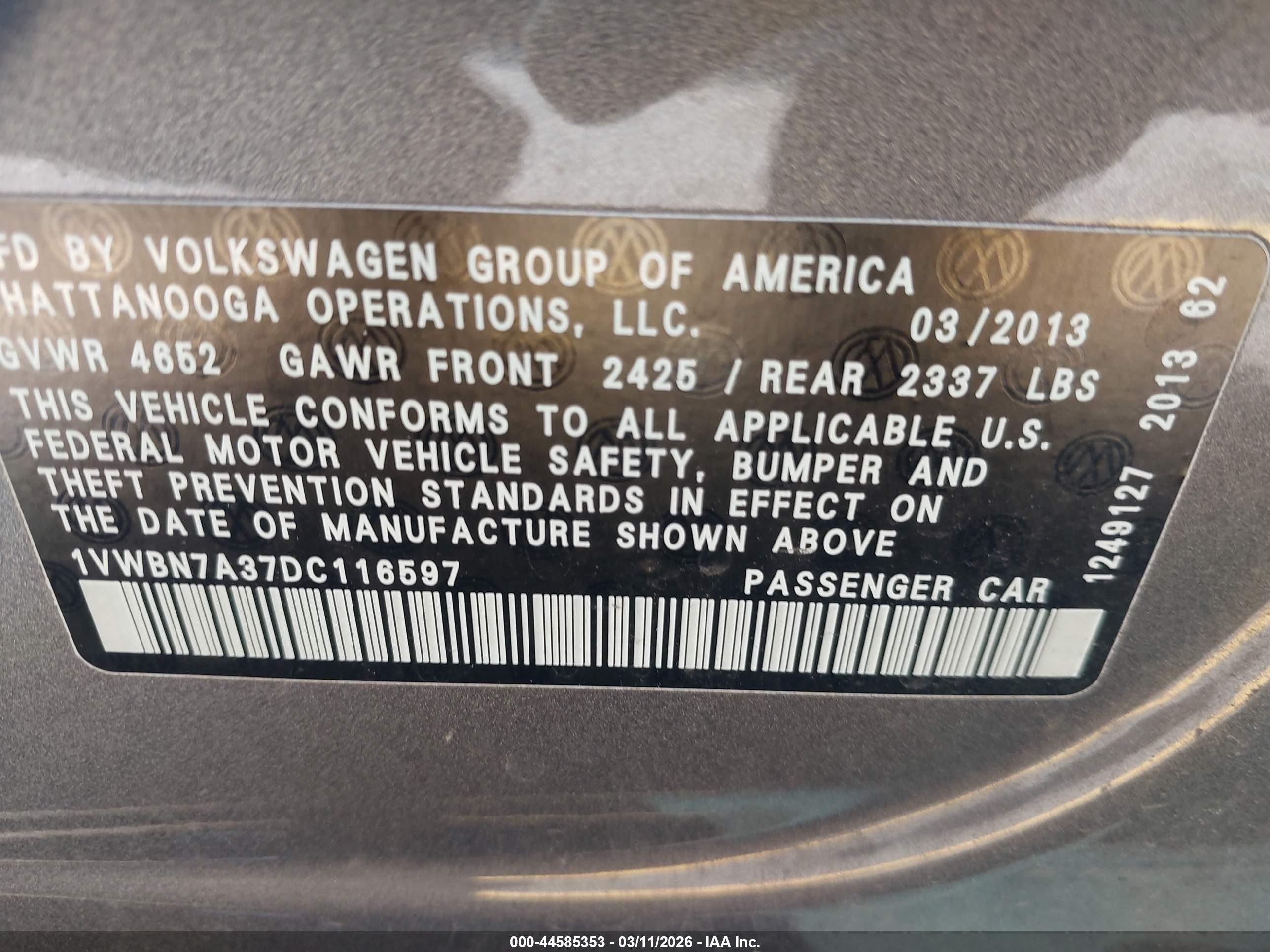 VOLKSWAGEN PASSAT image 9