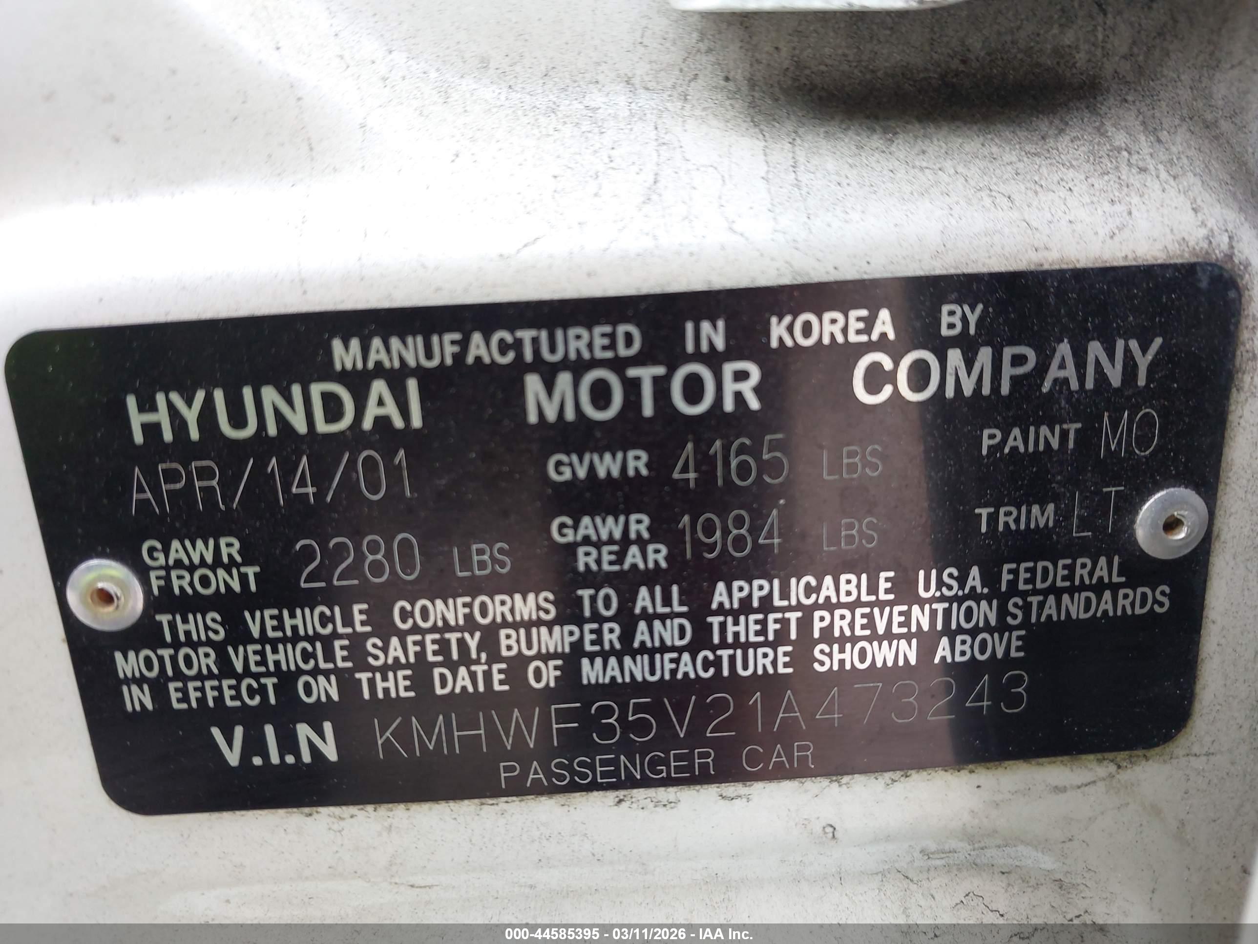 HYUNDAI SONATA image 9