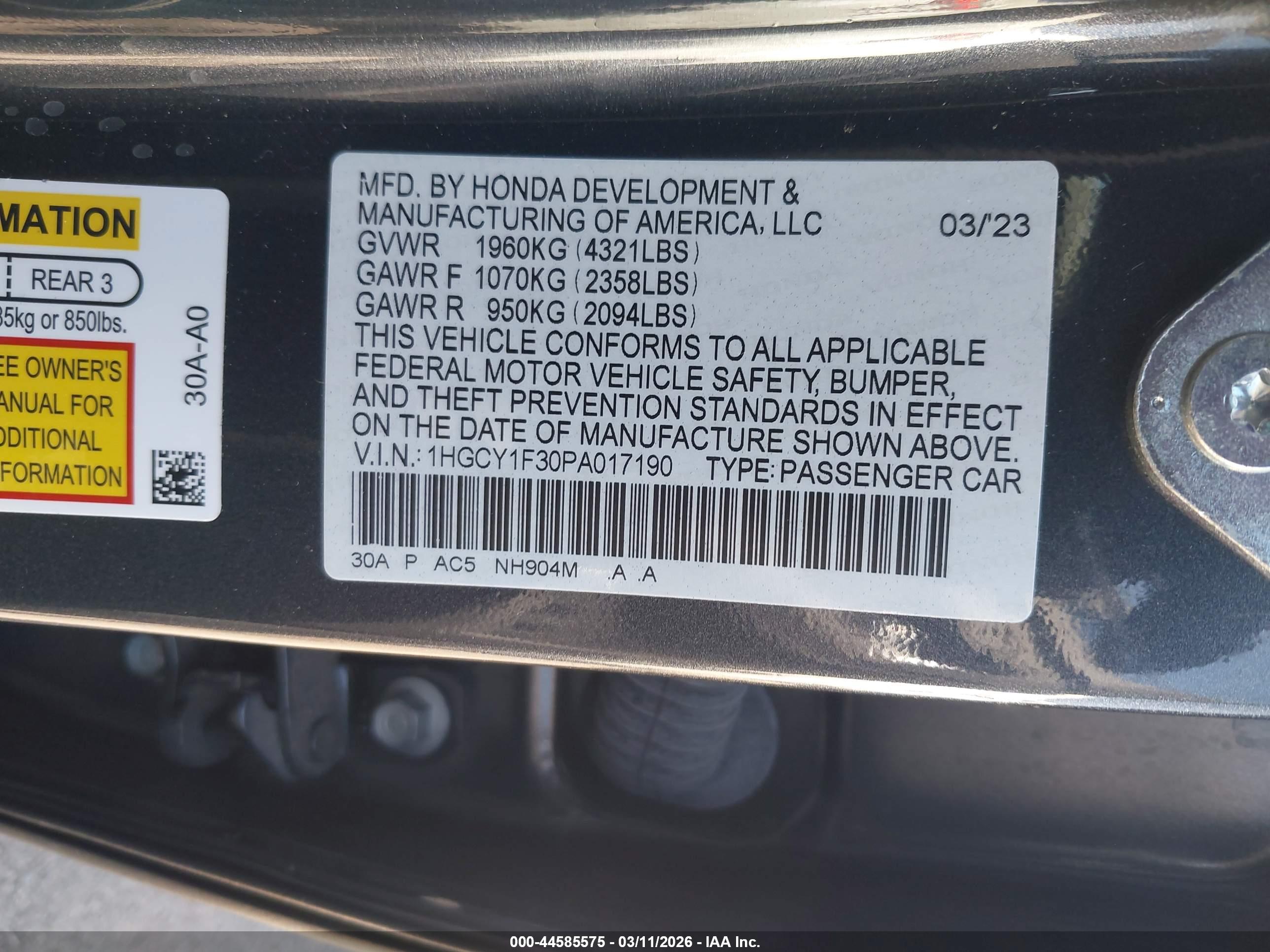 HONDA ACCORD image 9