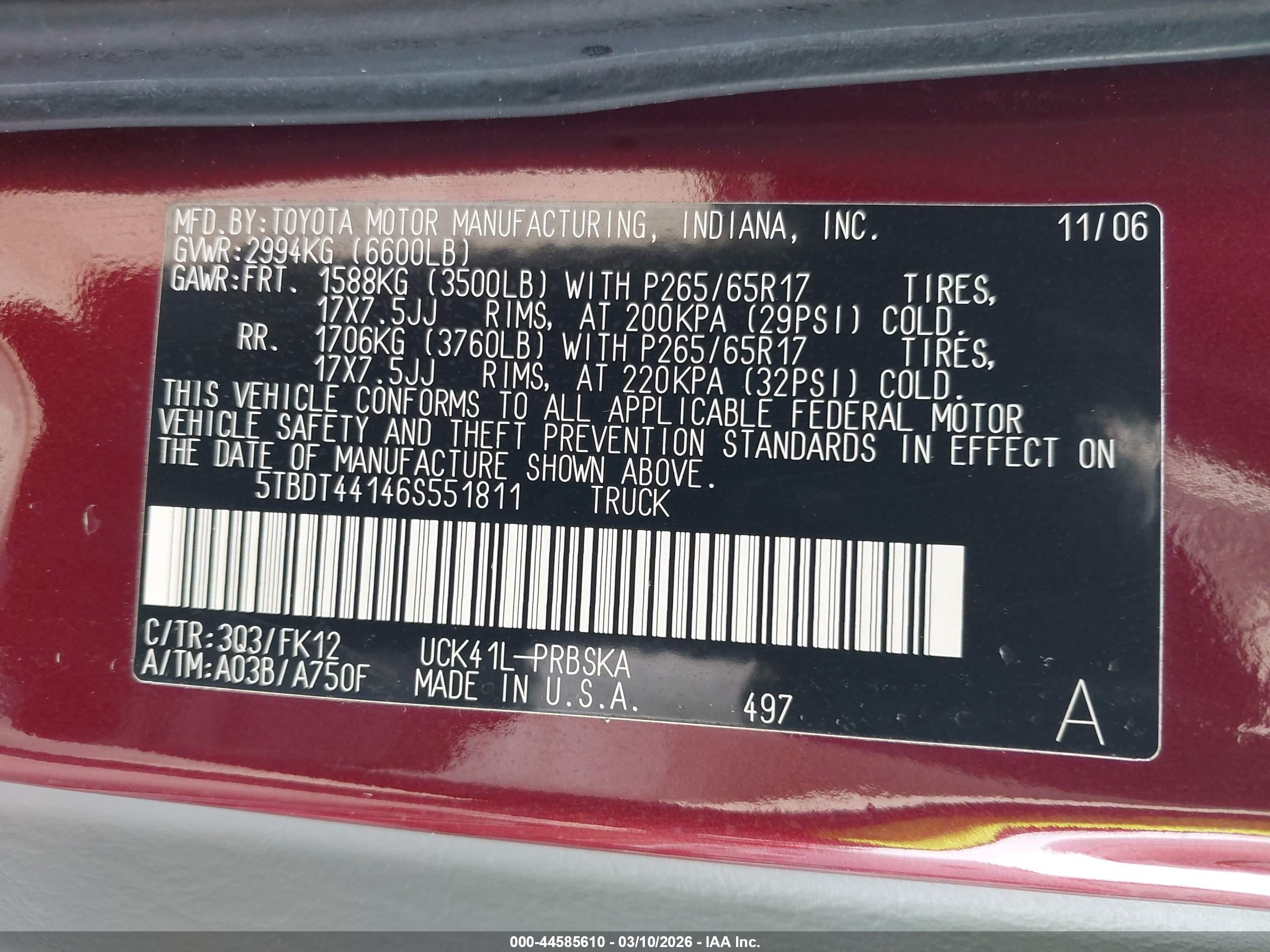 TOYOTA TUNDRA image 9