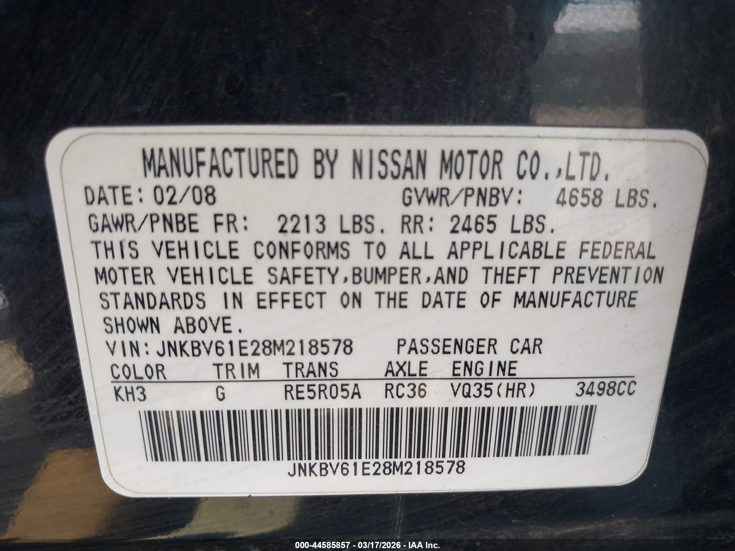 INFINITI G35 image 9