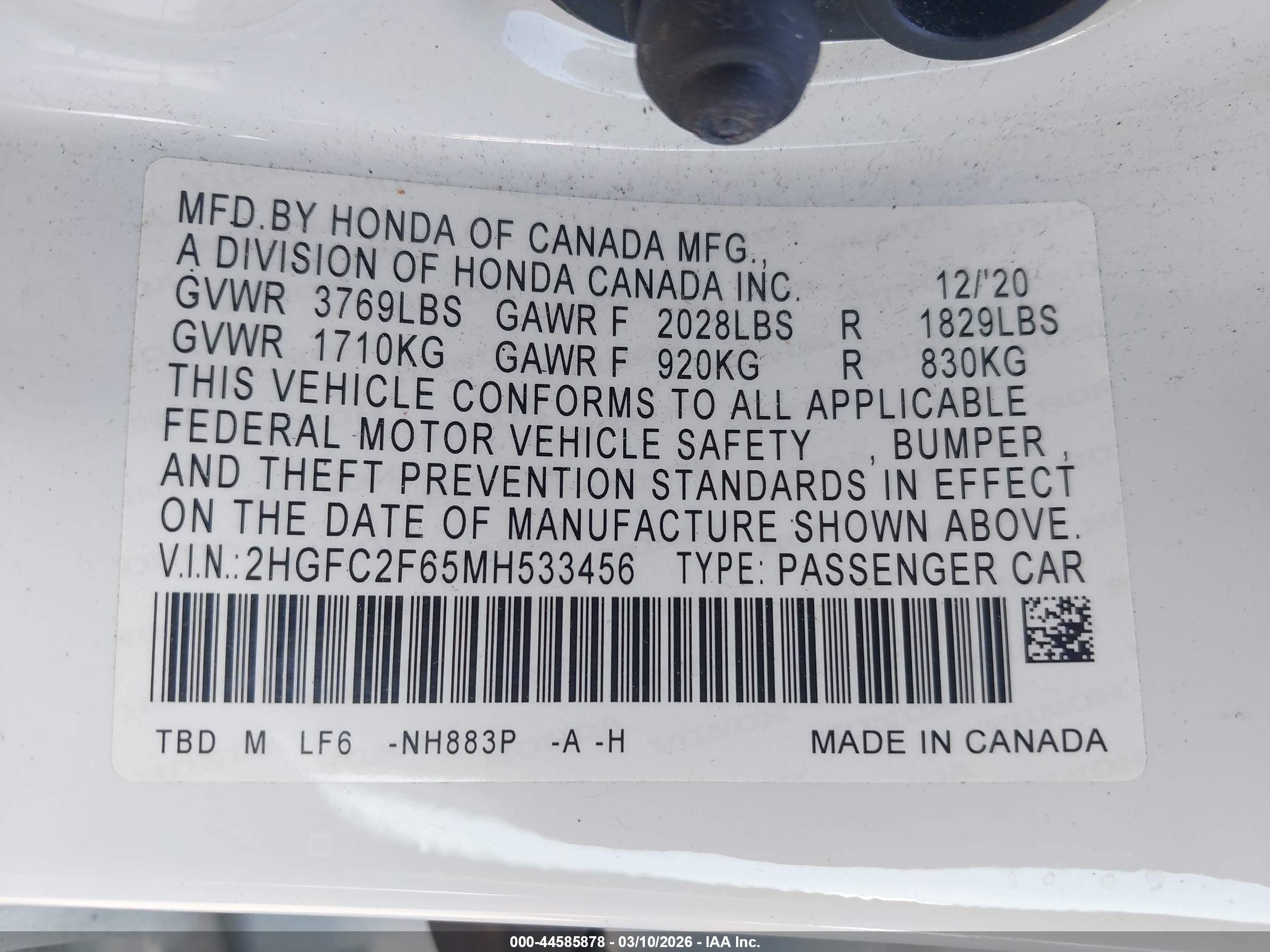 HONDA CIVIC image 9
