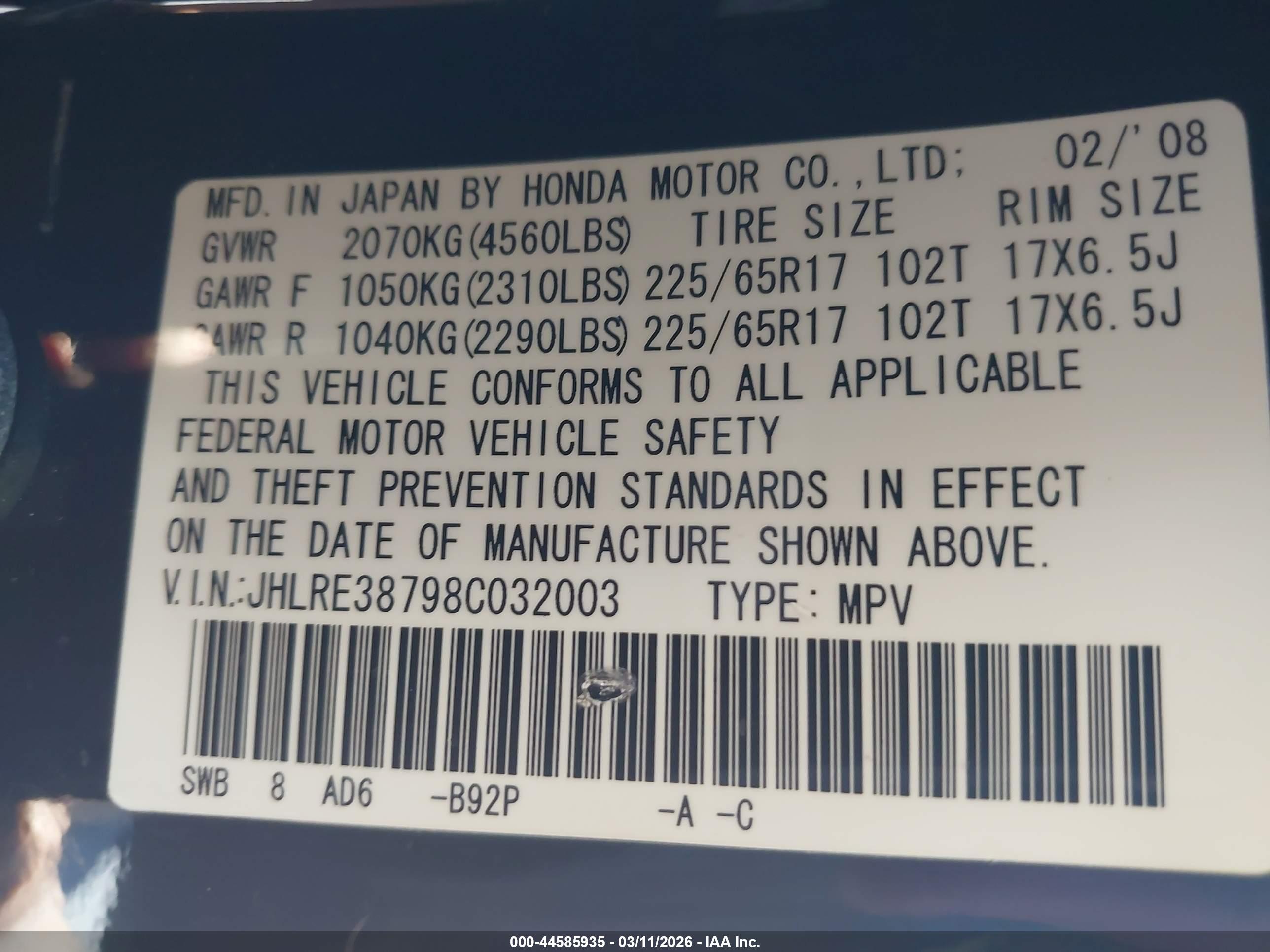 HONDA CR-V image 9