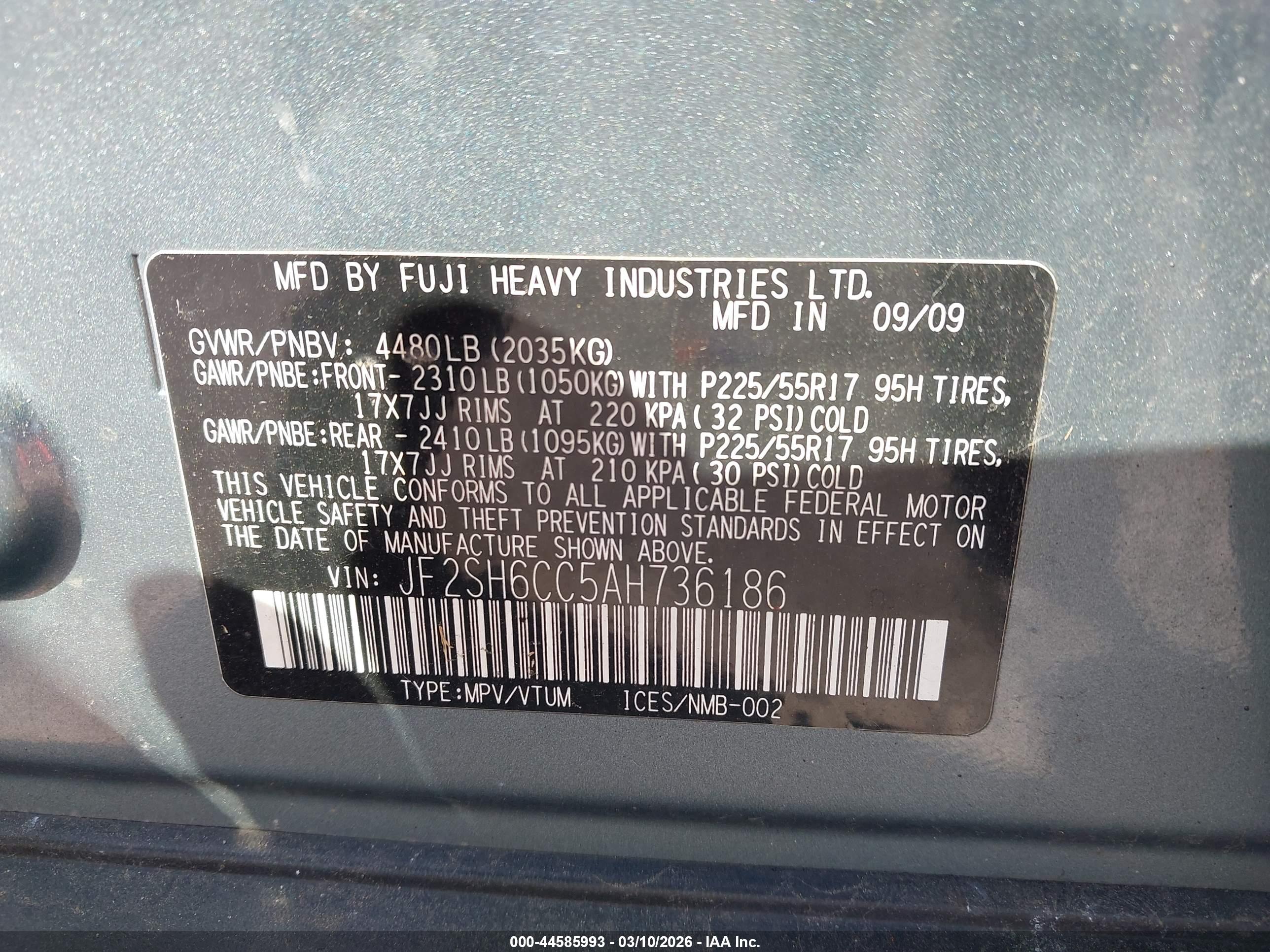 SUBARU FORESTER image 9