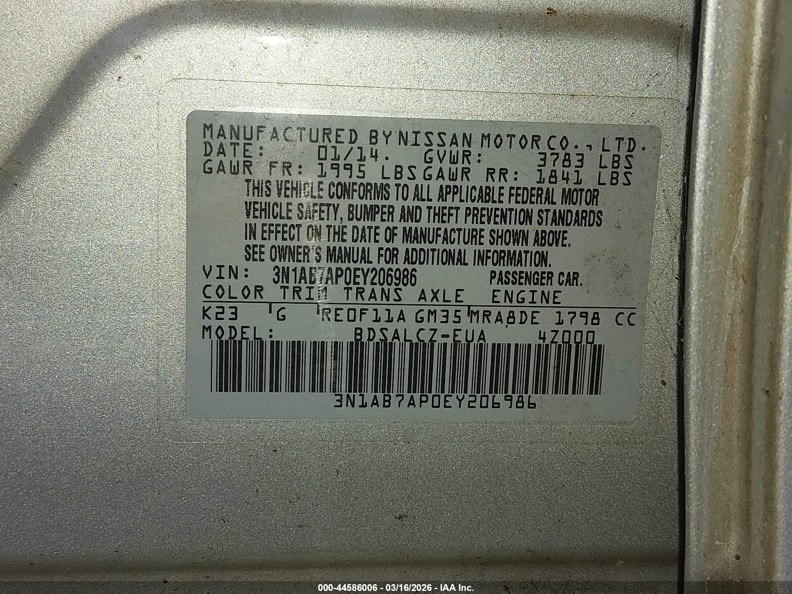 NISSAN SENTRA image 9