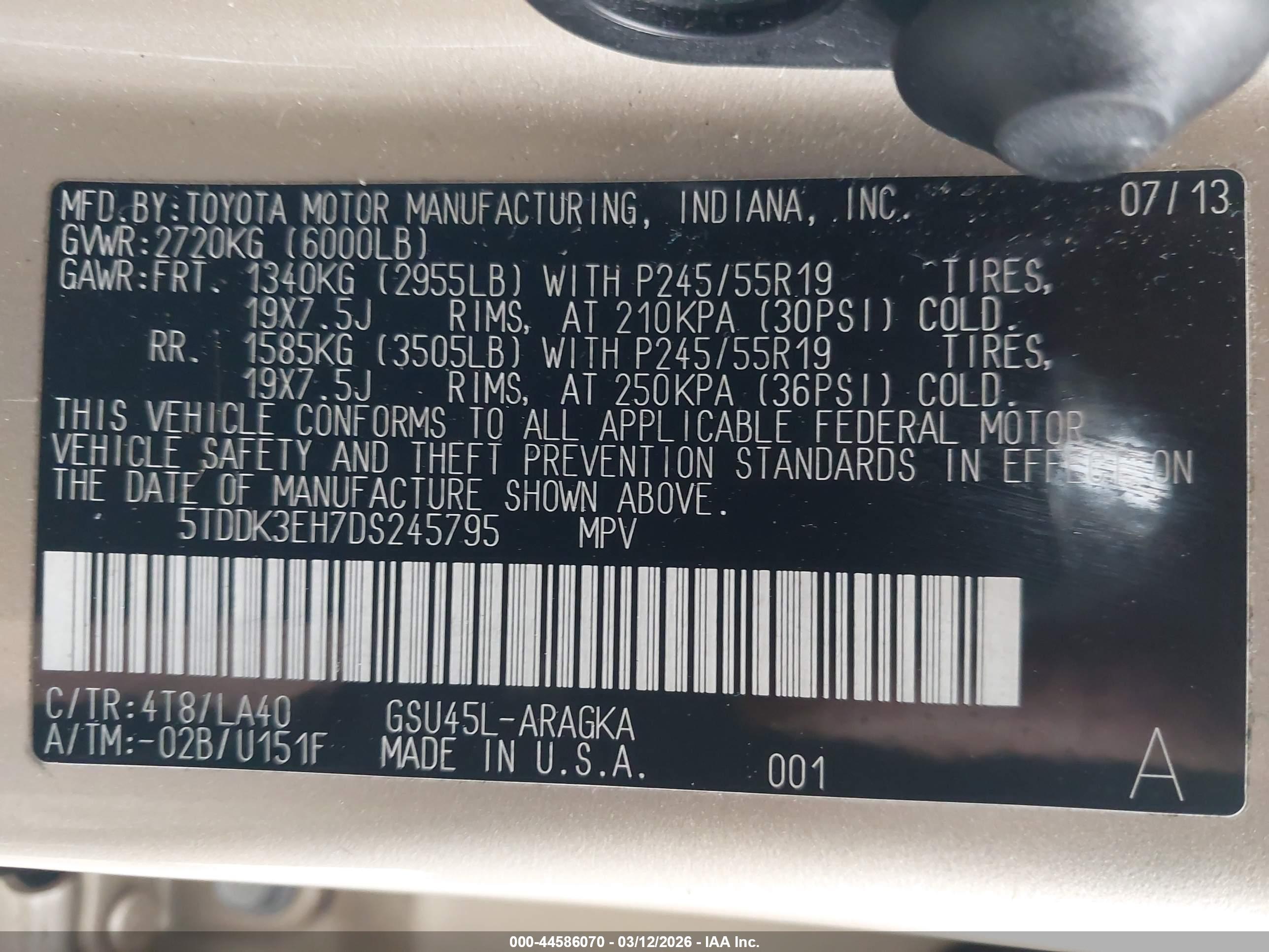 TOYOTA HIGHLANDER image 9