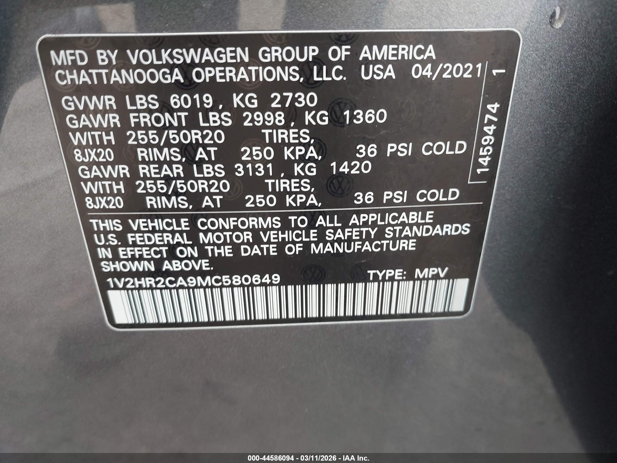 VOLKSWAGEN ATLAS image 9