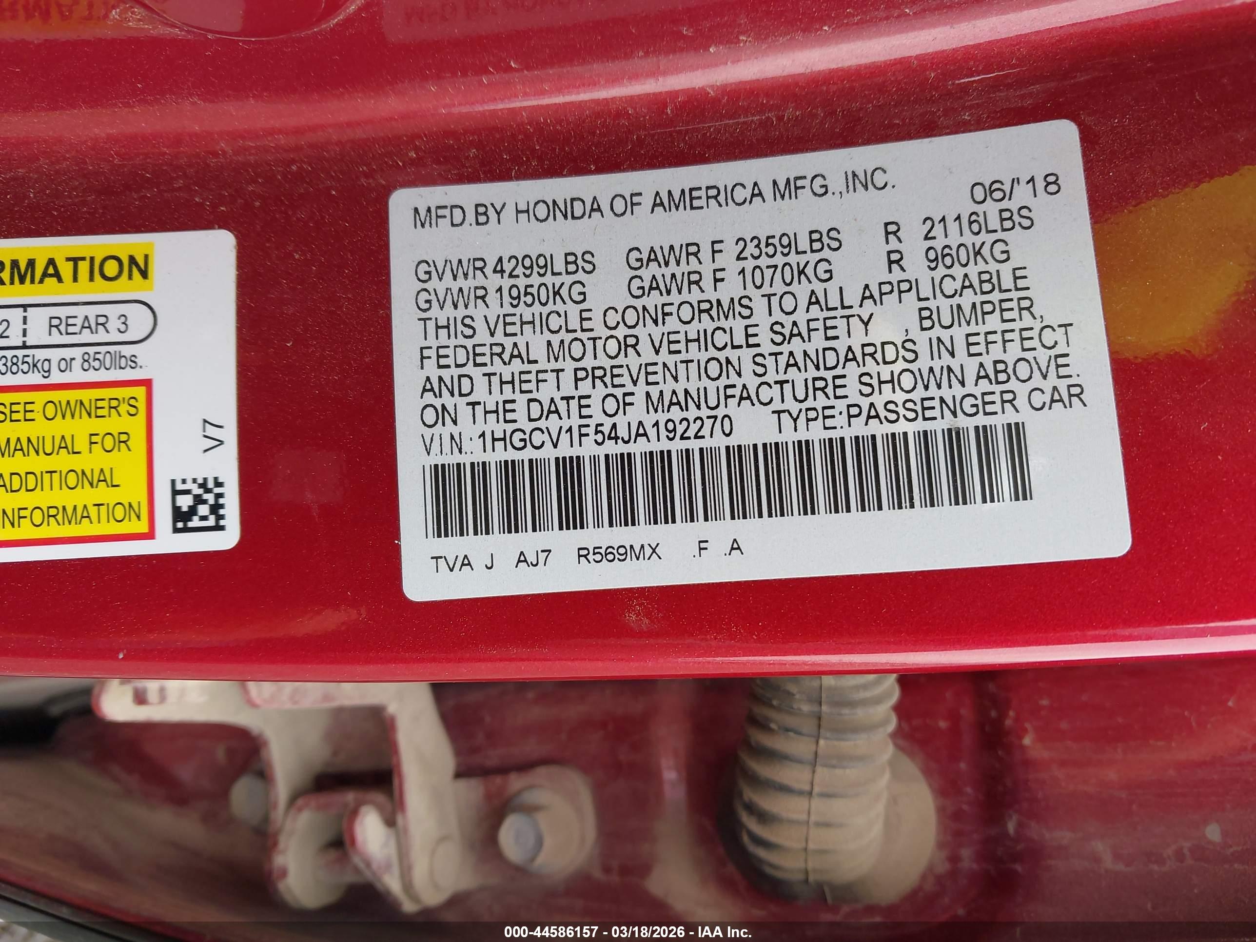 HONDA ACCORD image 9