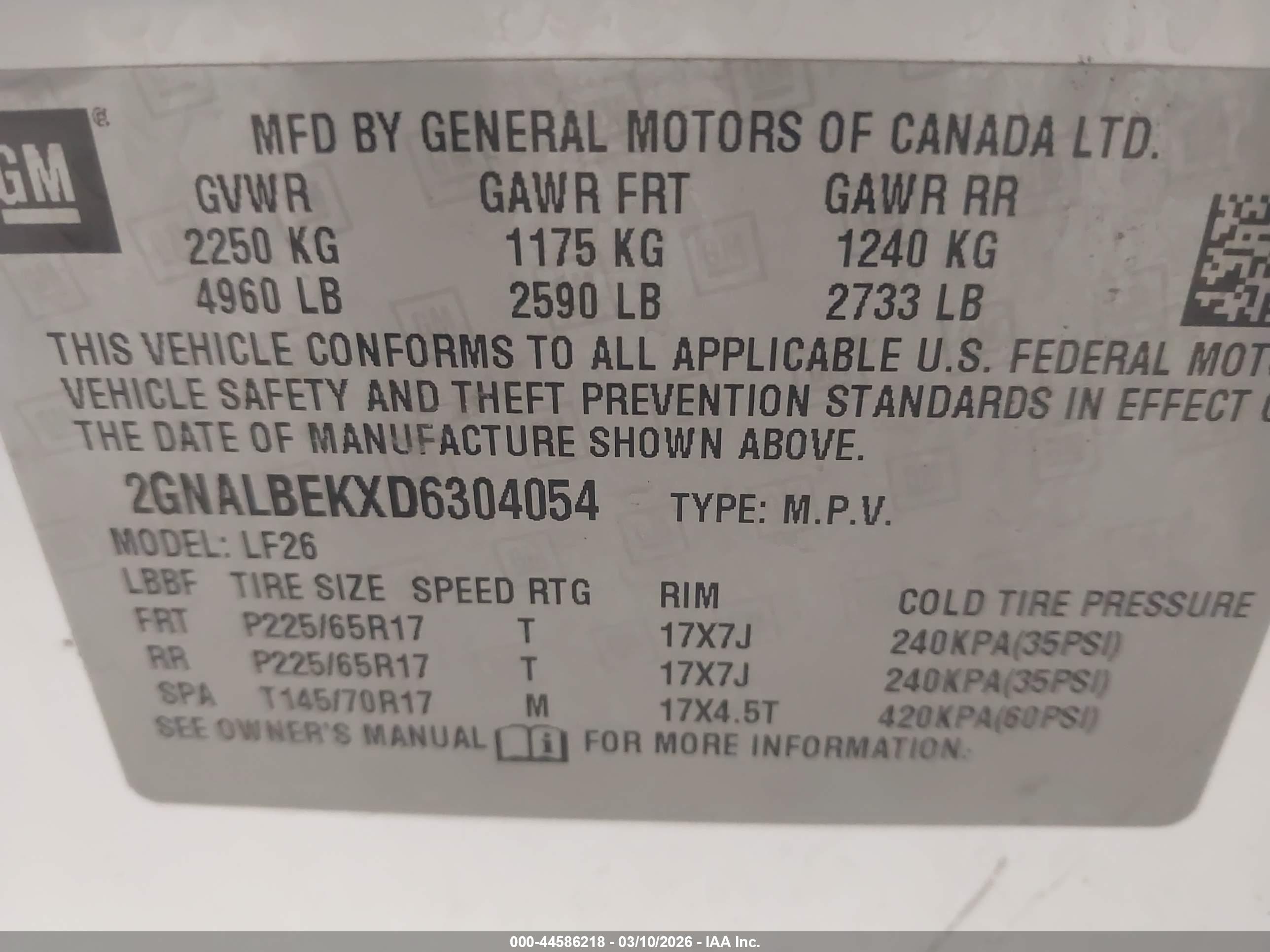 CHEVROLET EQUINOX image 9