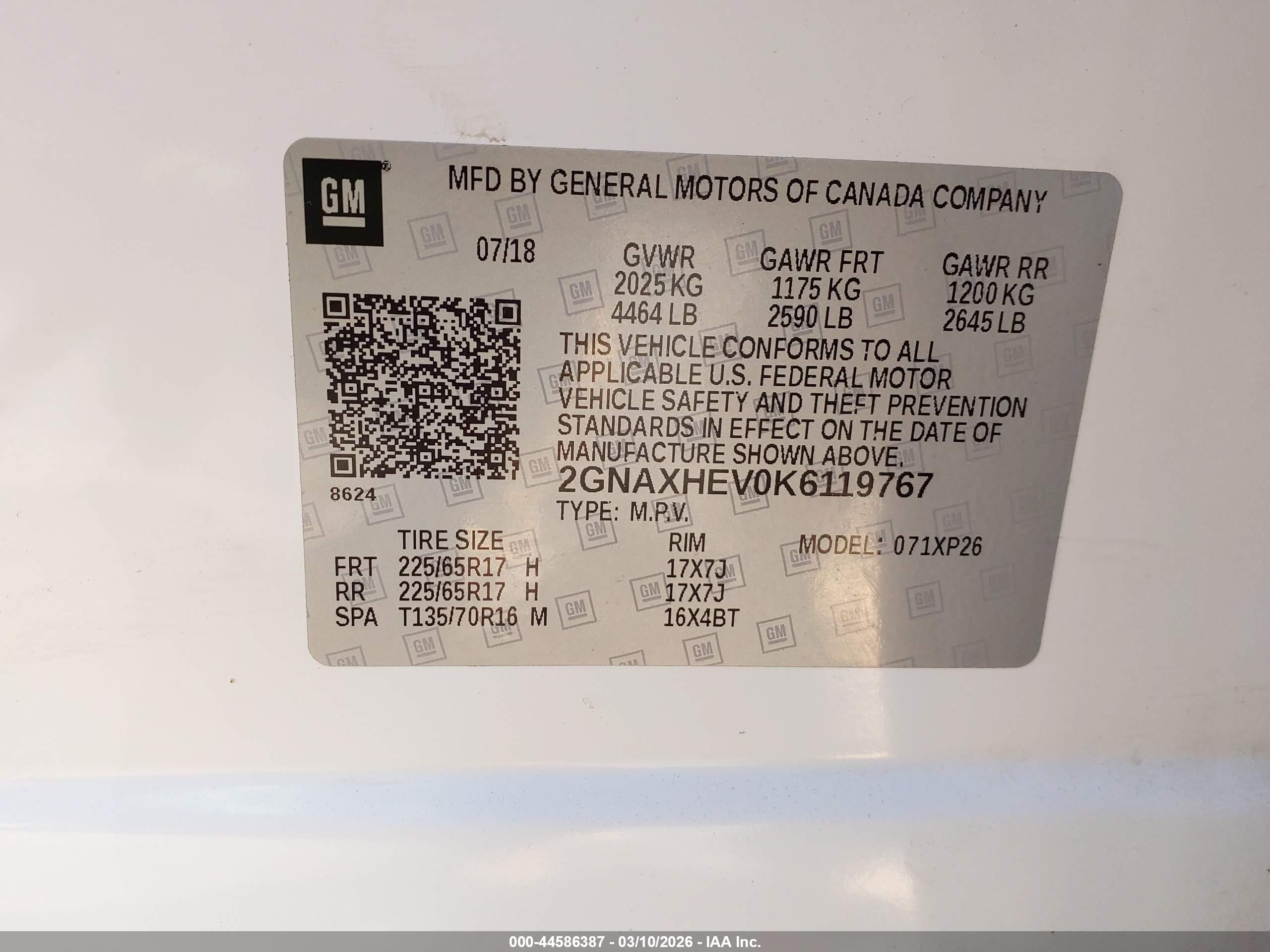 CHEVROLET EQUINOX image 9
