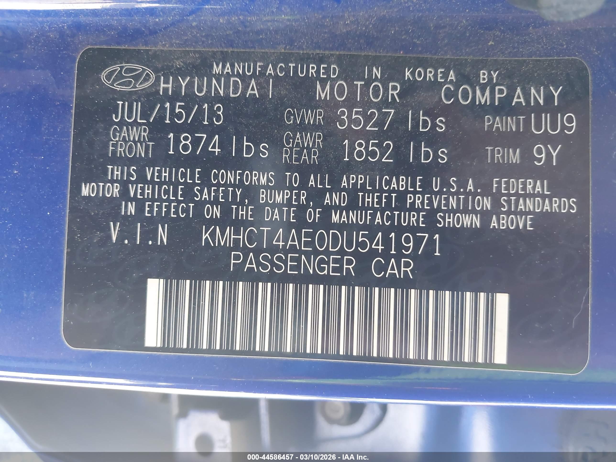HYUNDAI ACCENT image 9