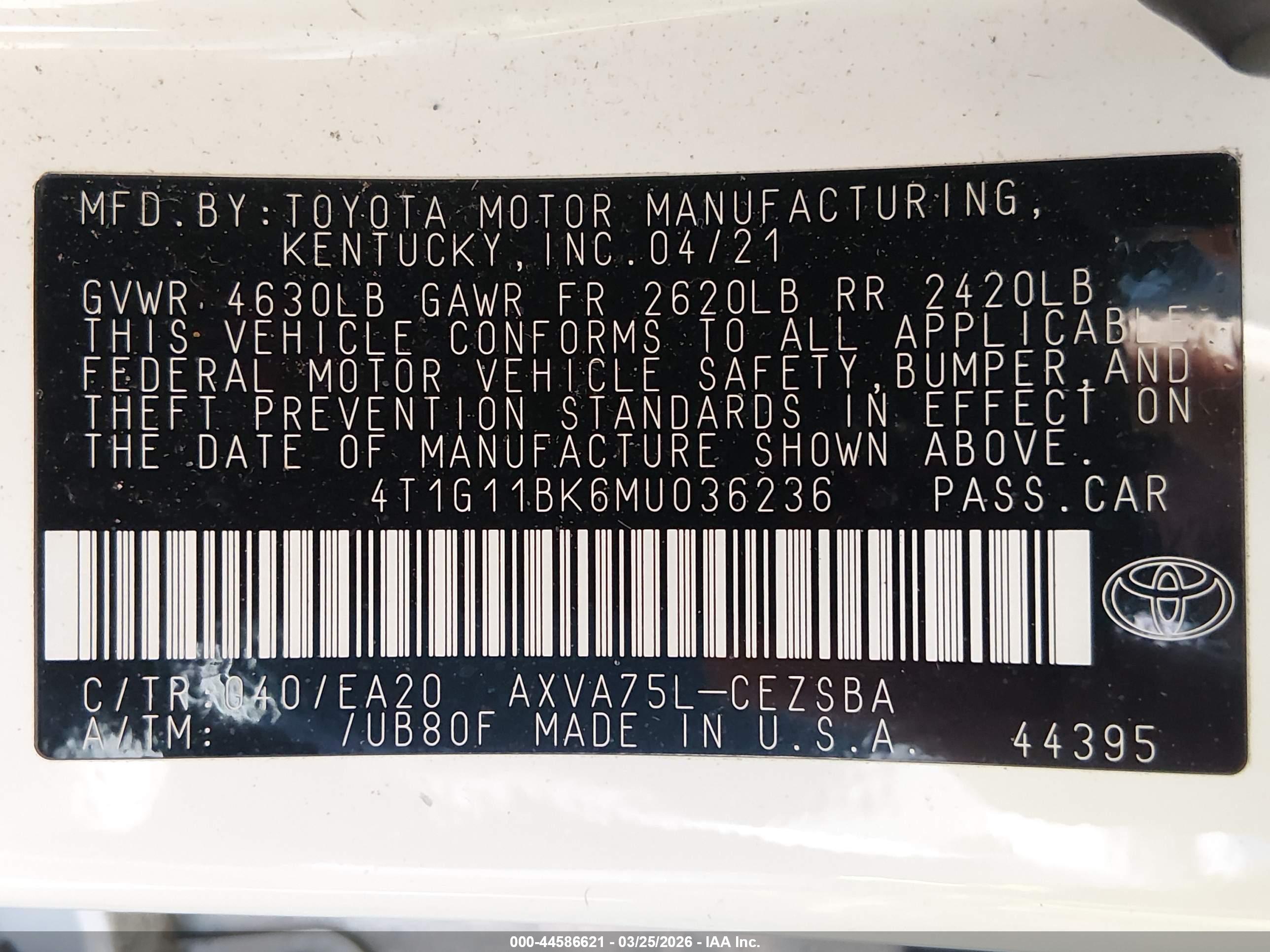TOYOTA CAMRY image 9