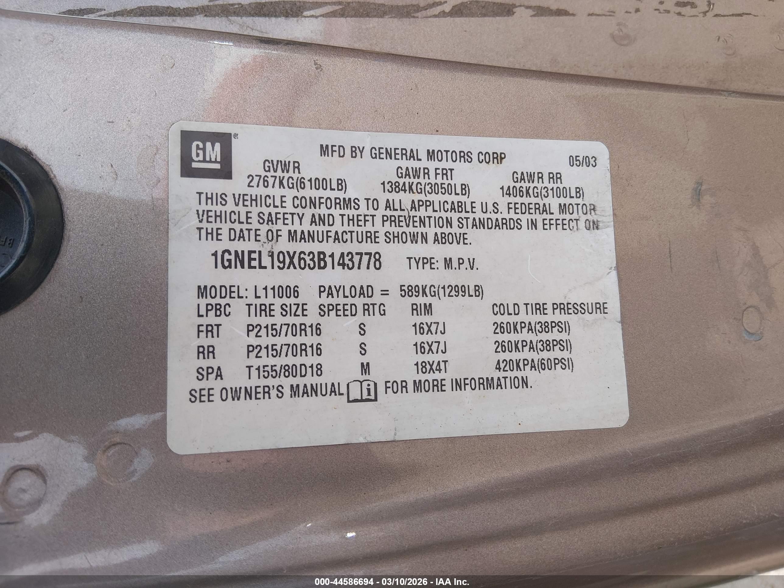 CHEVROLET ASTRO image 9