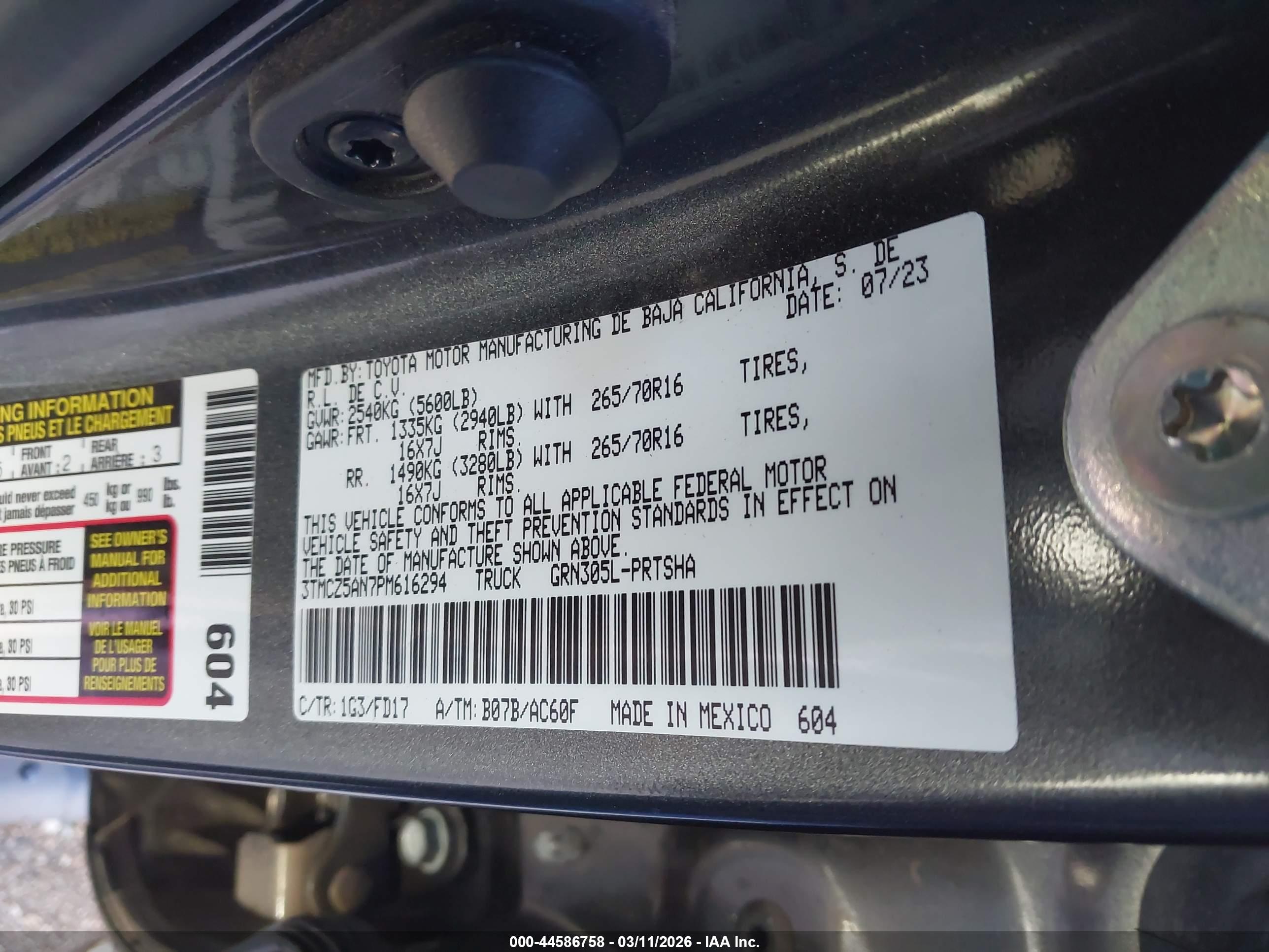 TOYOTA TACOMA image 9