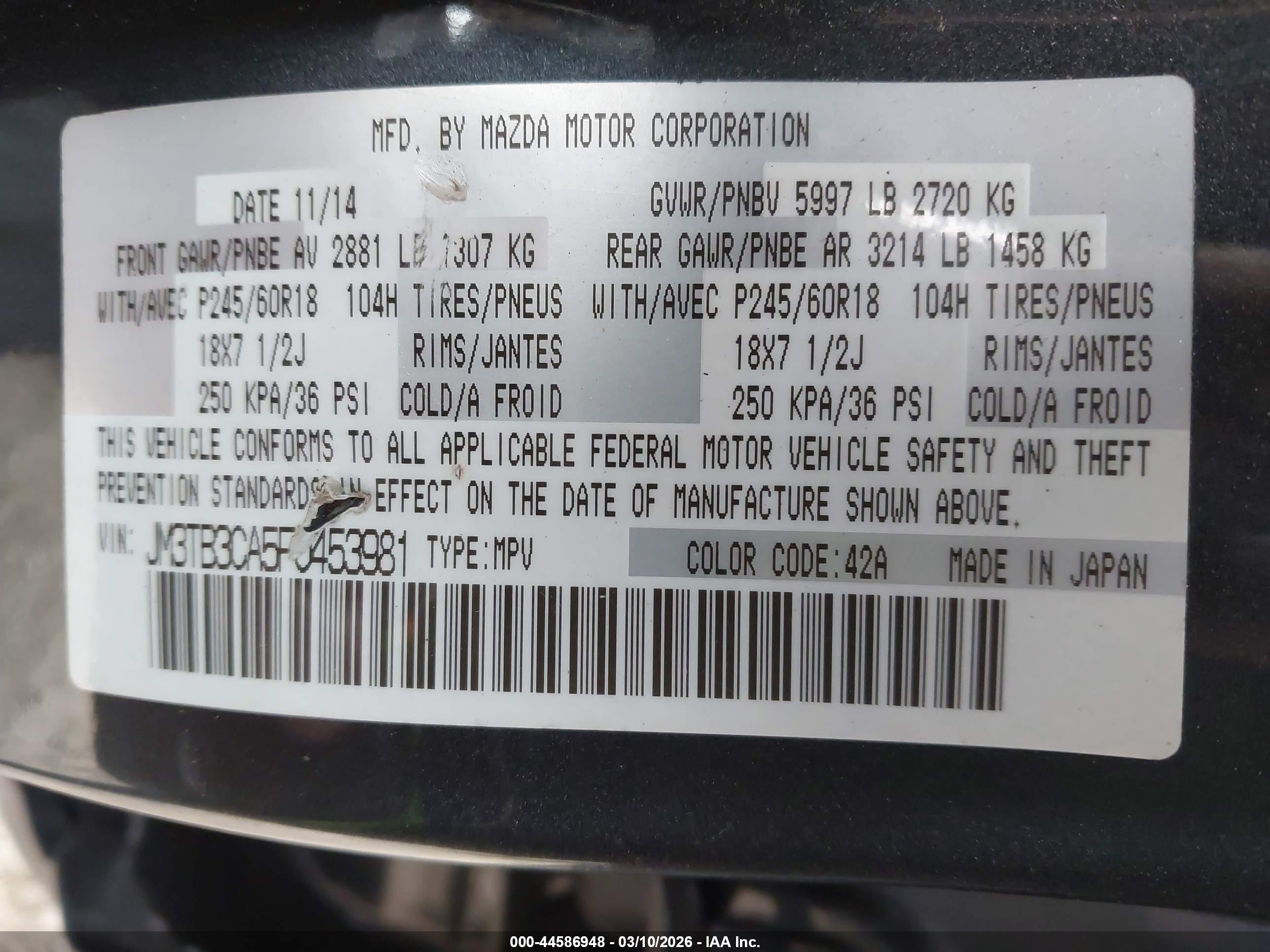 MAZDA CX-9 image 9
