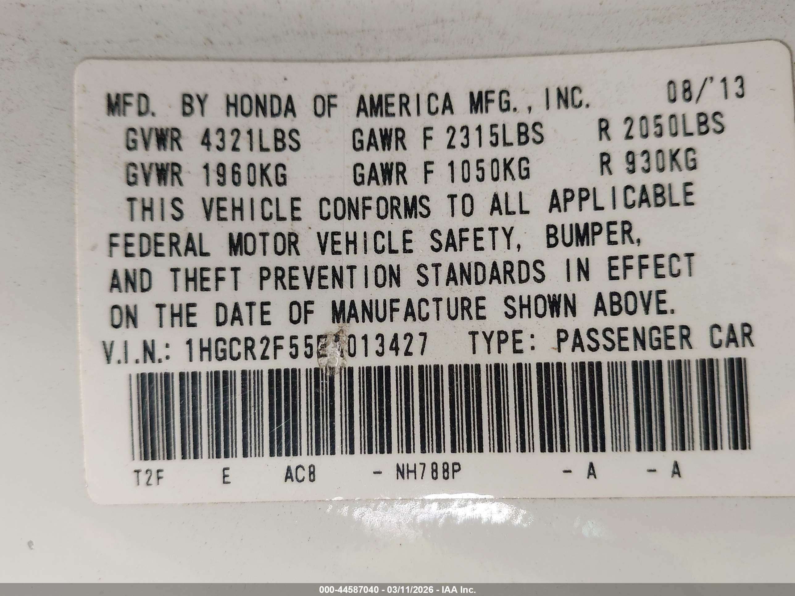 HONDA ACCORD image 9
