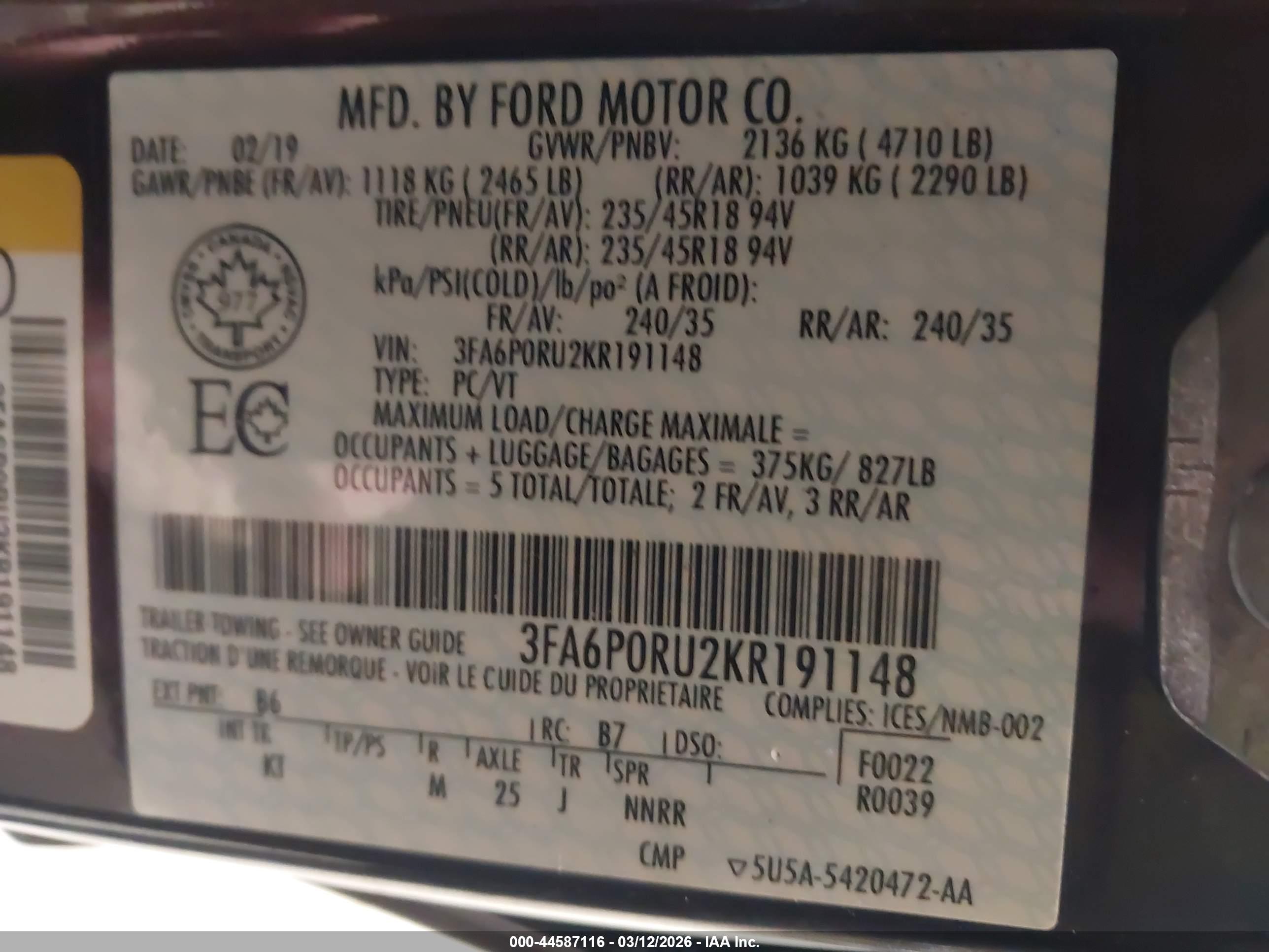 FORD FUSION image 9