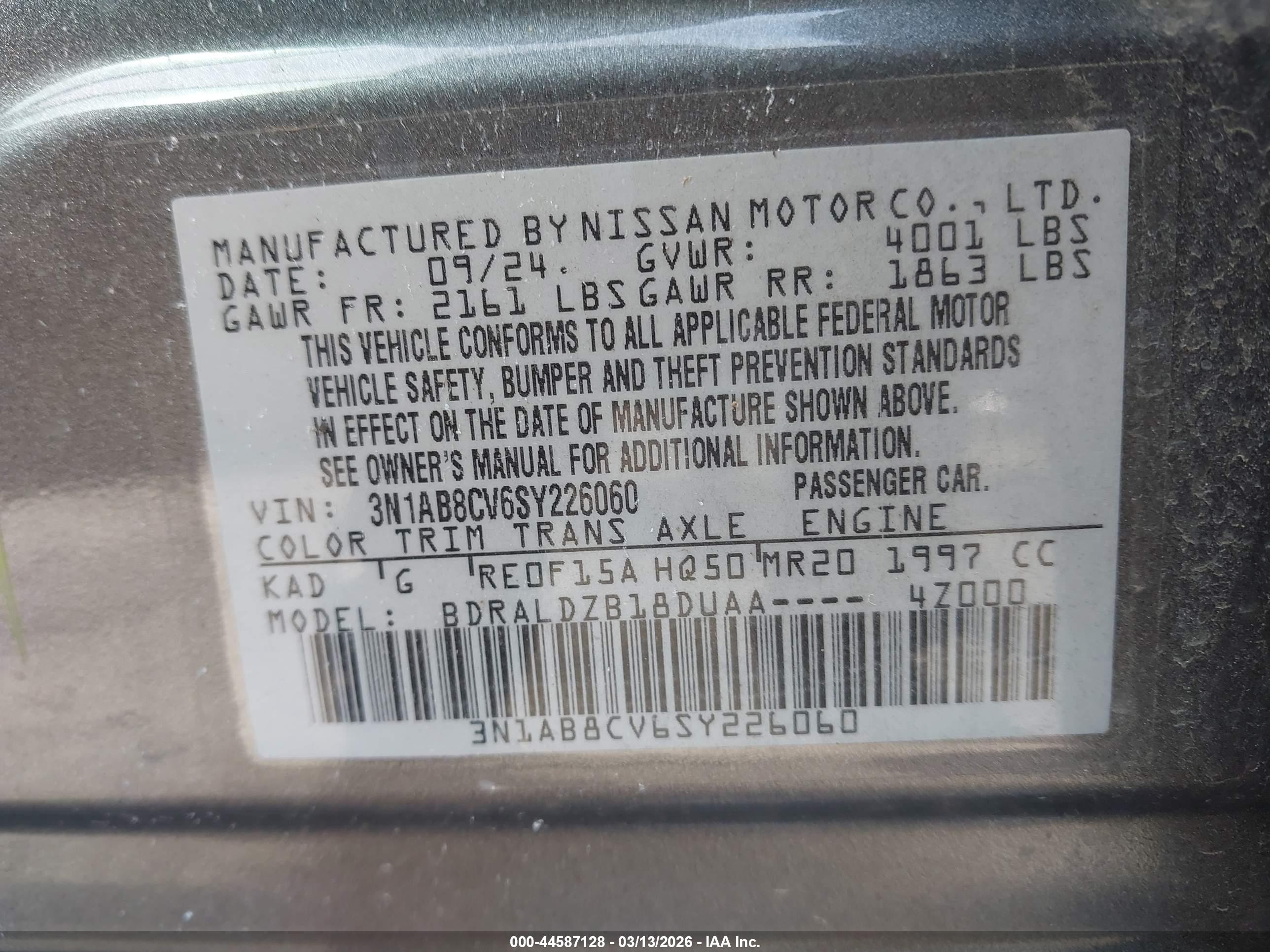 NISSAN SENTRA image 9