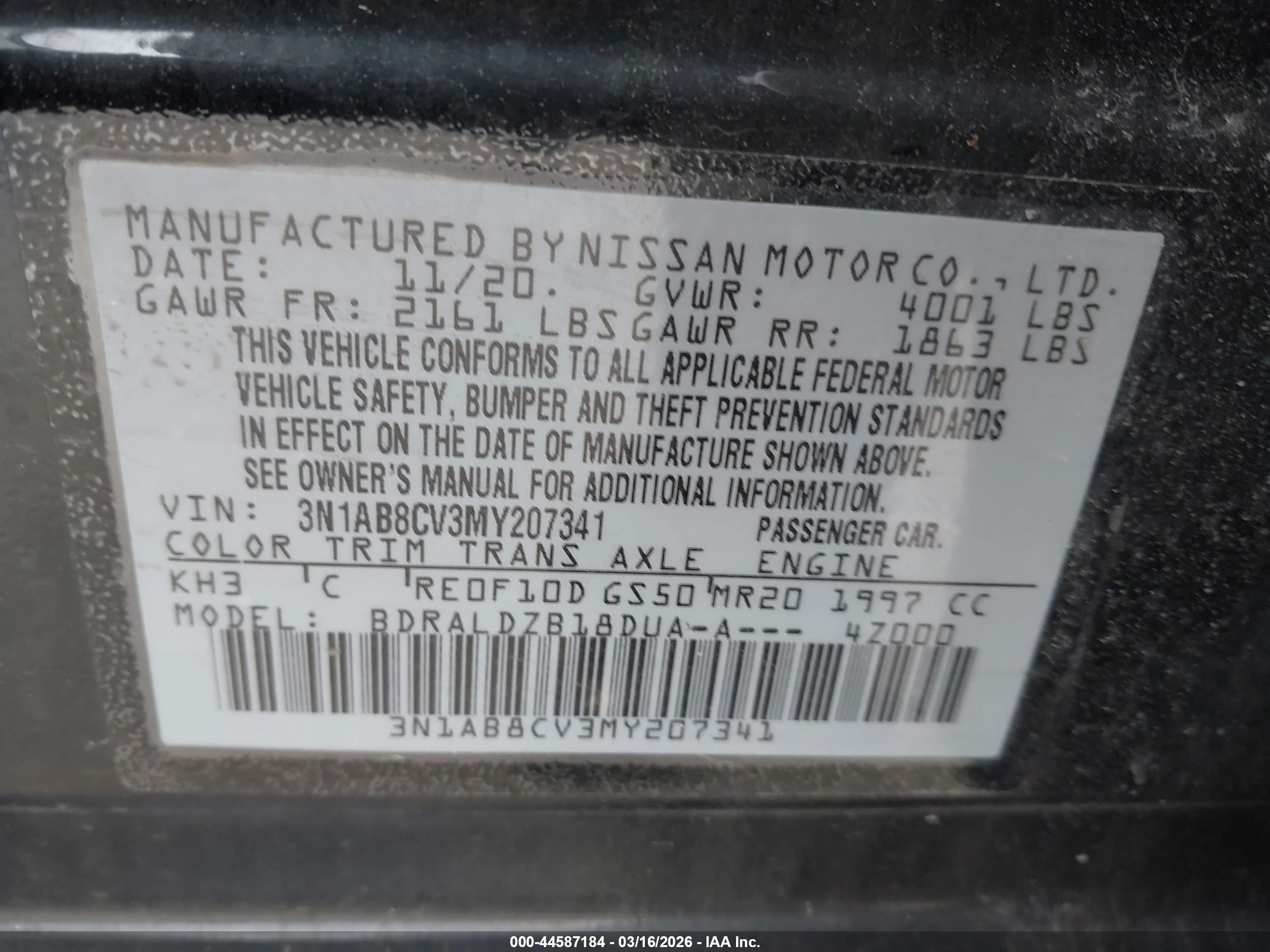 NISSAN SENTRA image 9