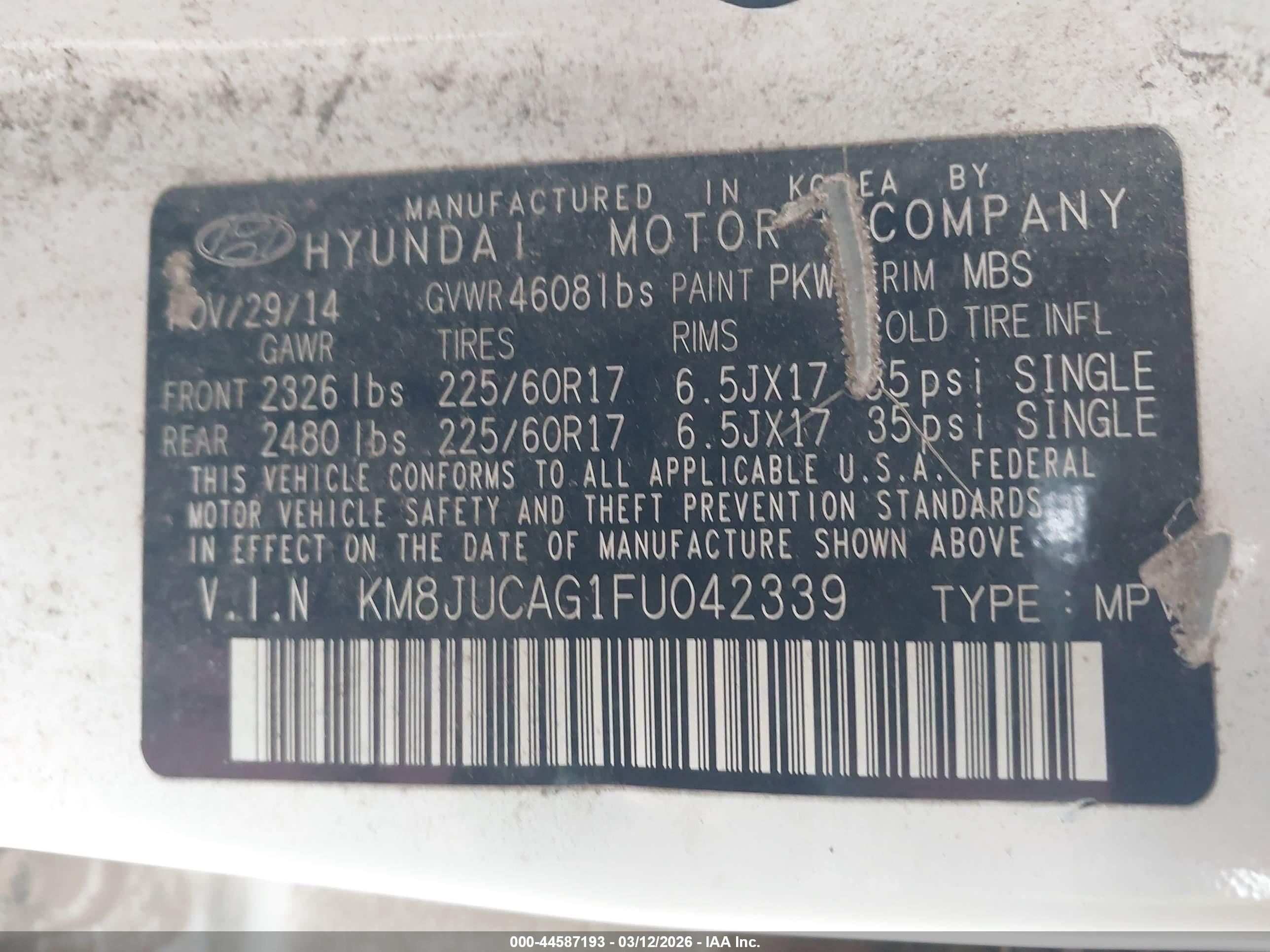 HYUNDAI TUCSON image 9