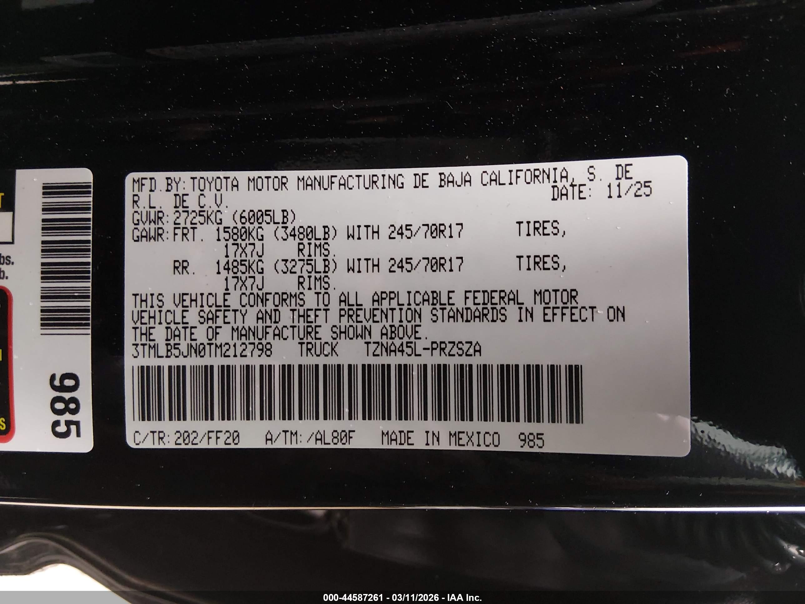 TOYOTA TACOMA image 9