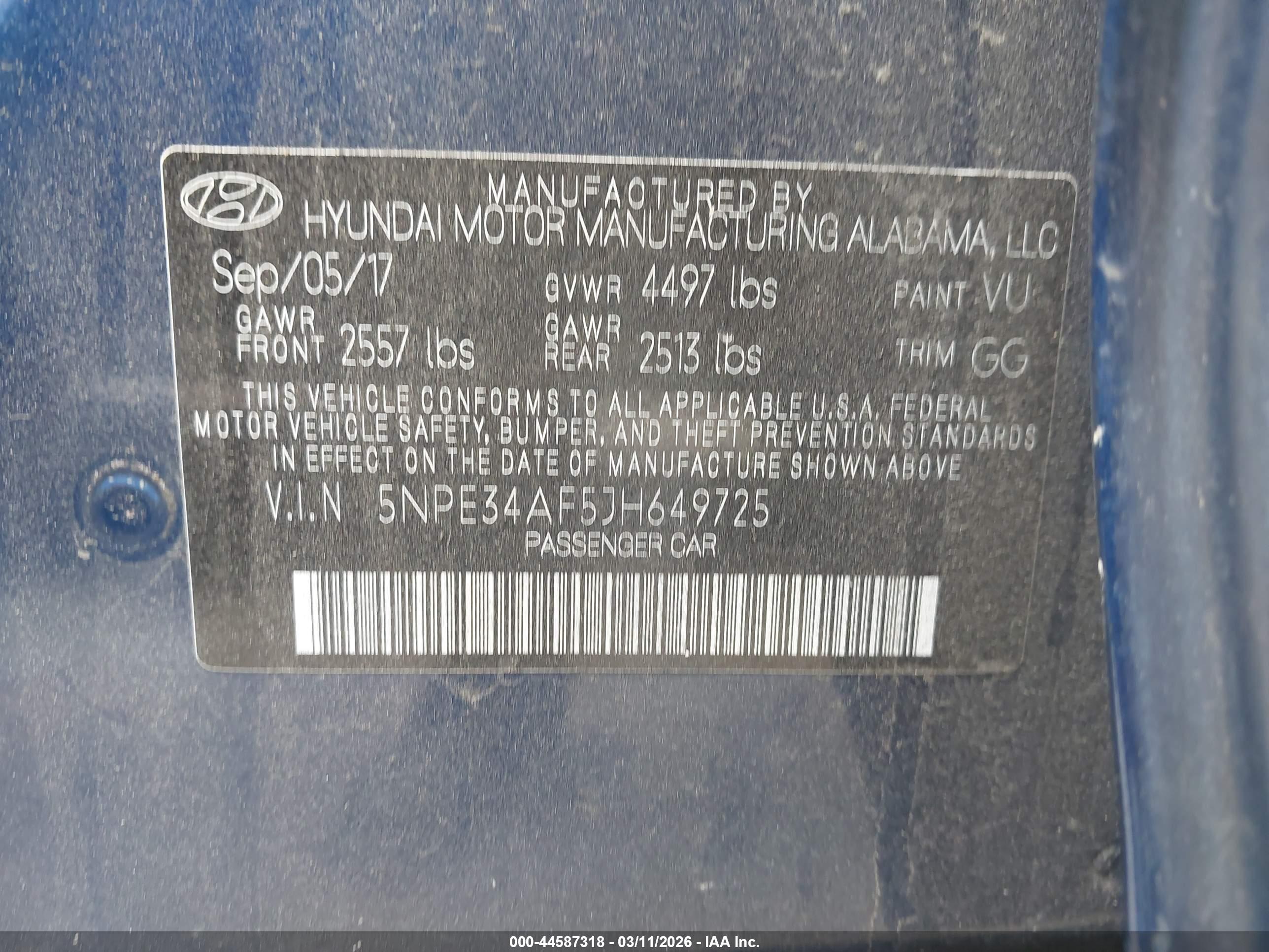 HYUNDAI SONATA image 9
