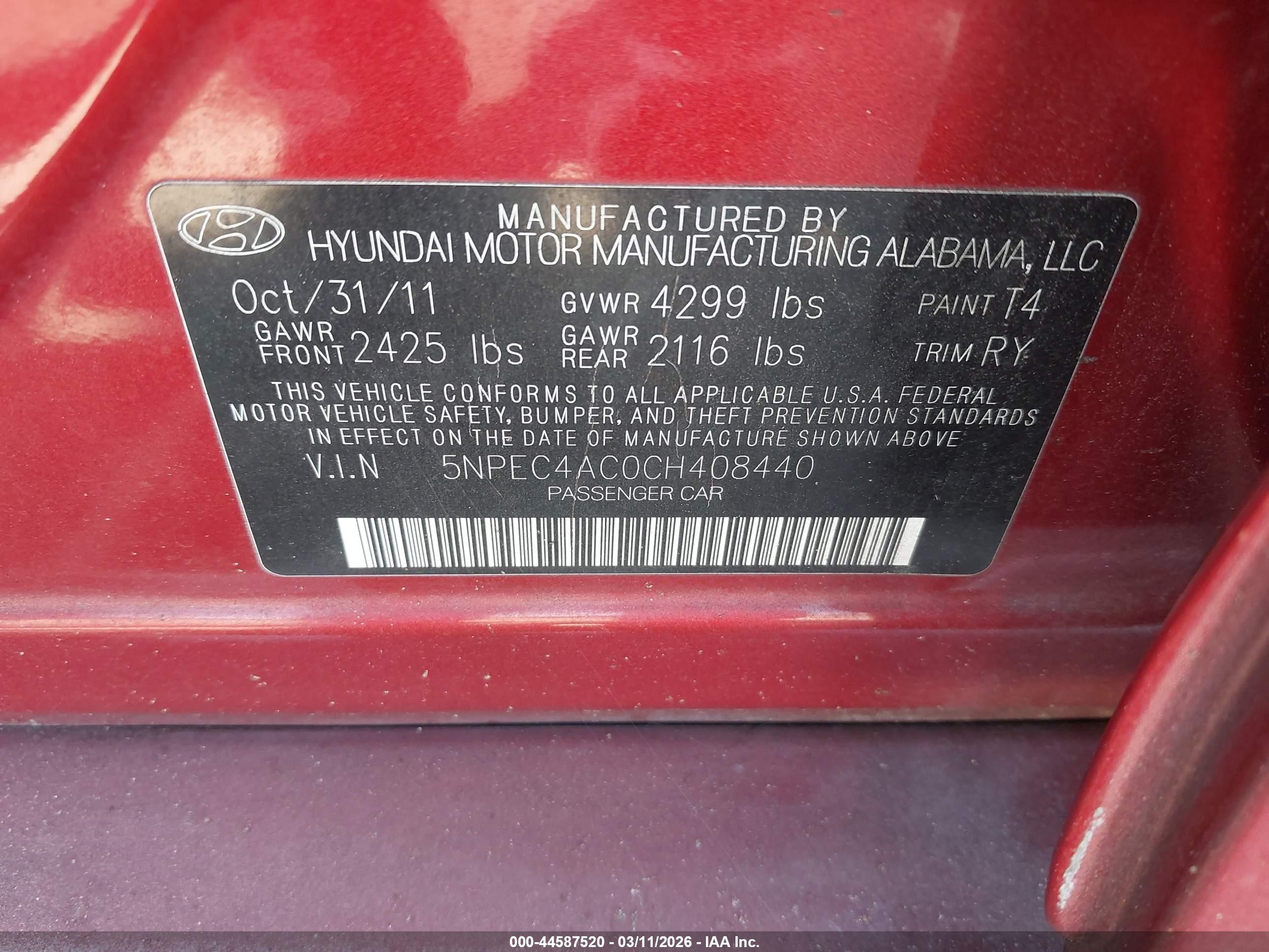 HYUNDAI SONATA image 9