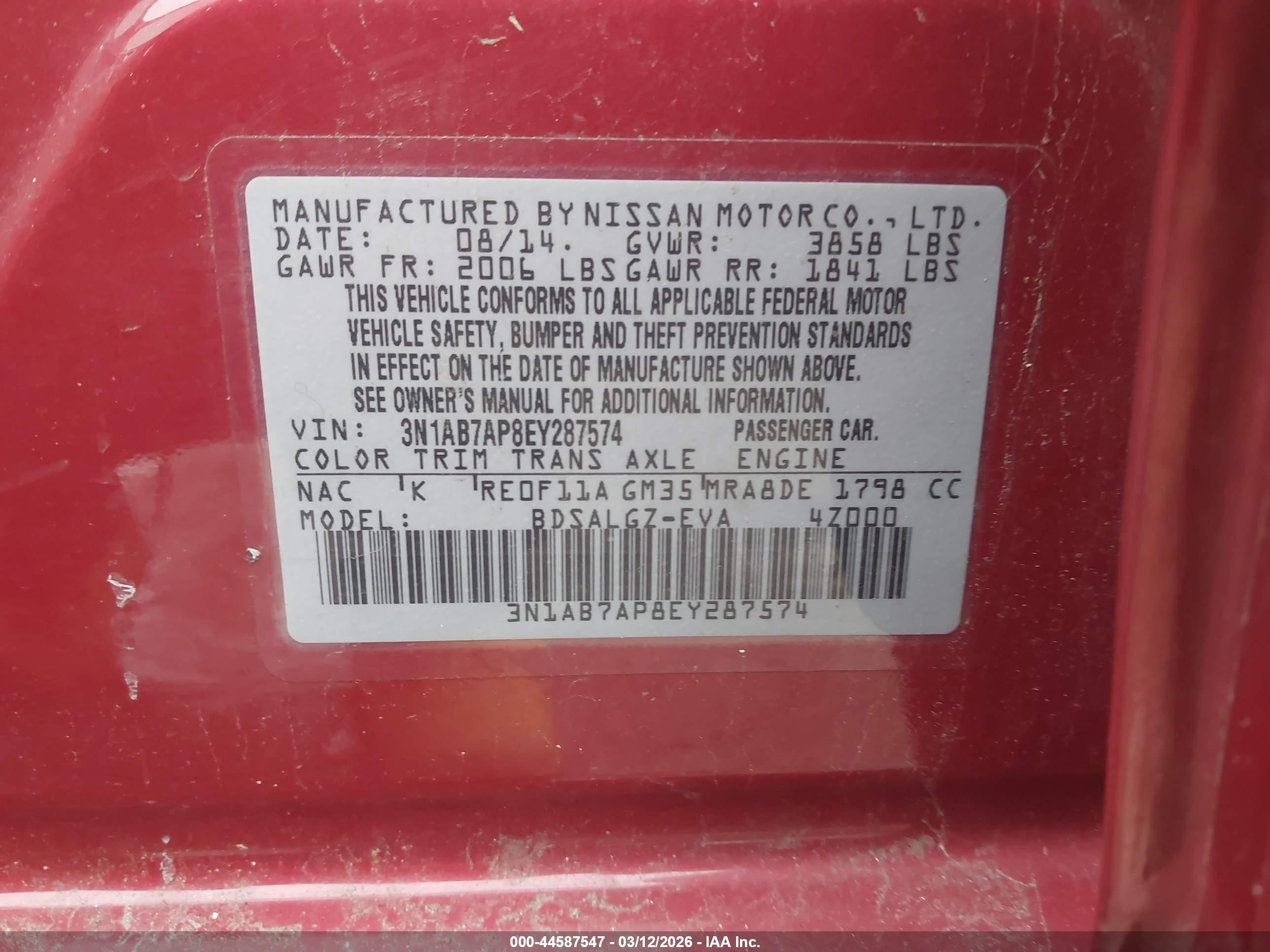 NISSAN SENTRA image 9