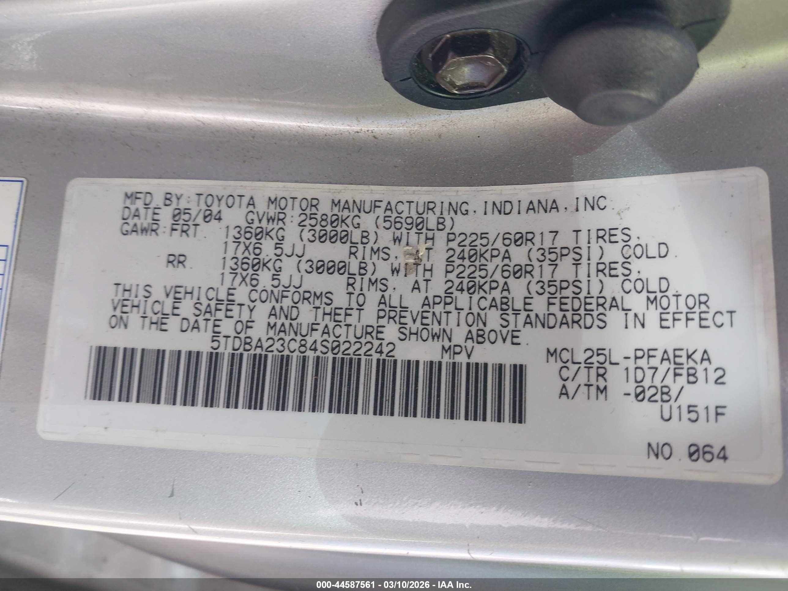 TOYOTA SIENNA image 9