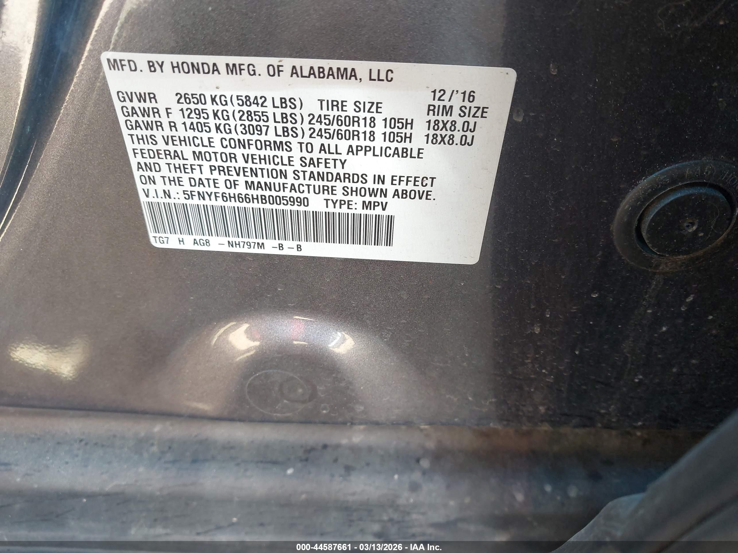 HONDA PILOT image 9