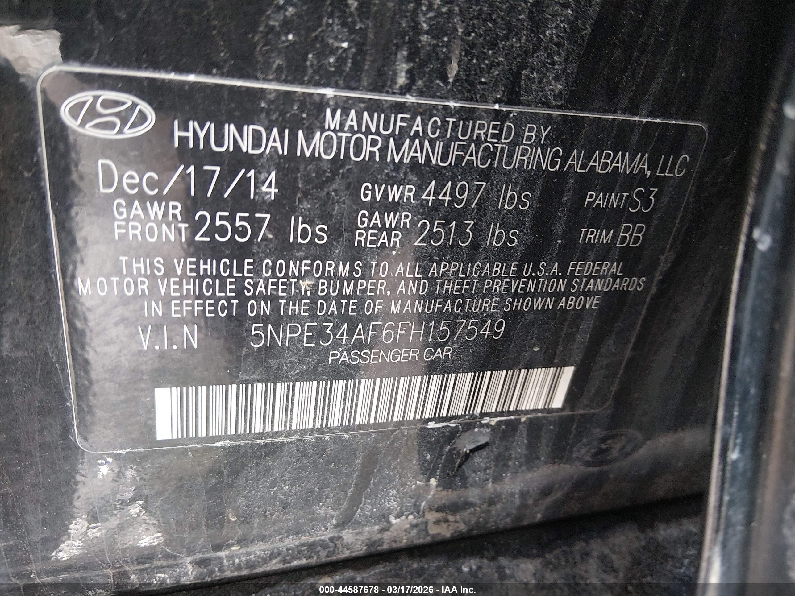 HYUNDAI SONATA image 9