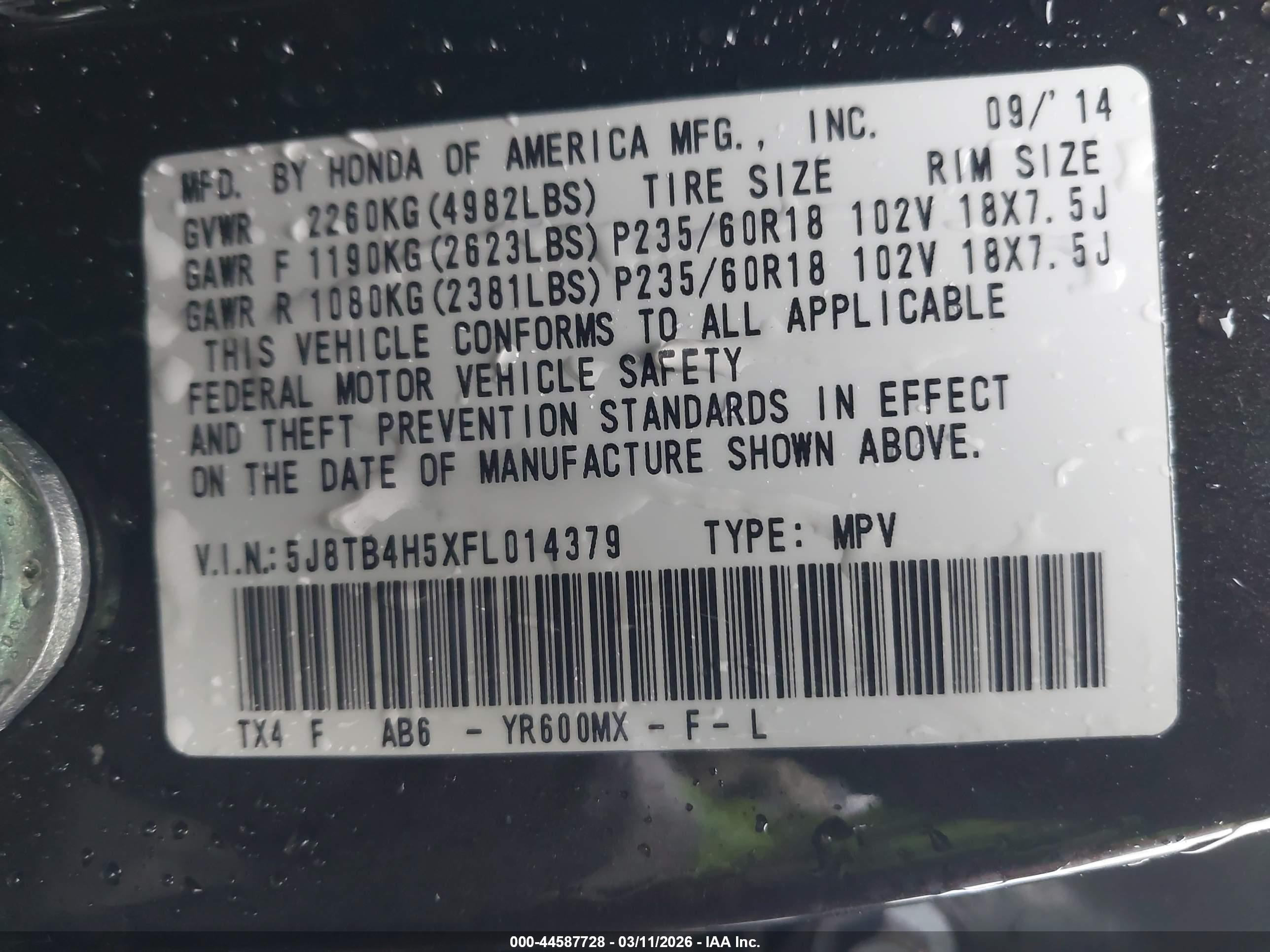 ACURA RDX image 9