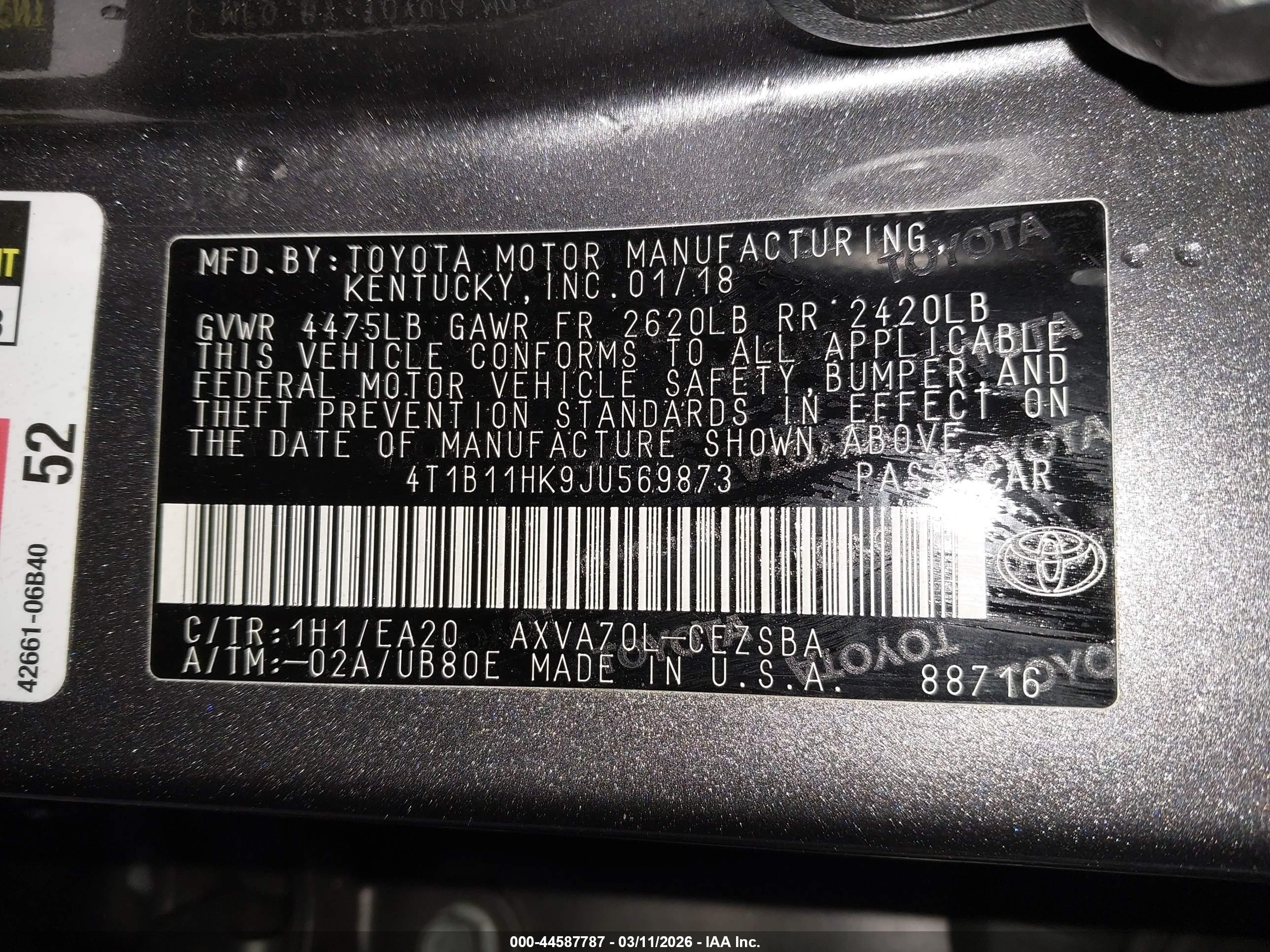 TOYOTA CAMRY image 9