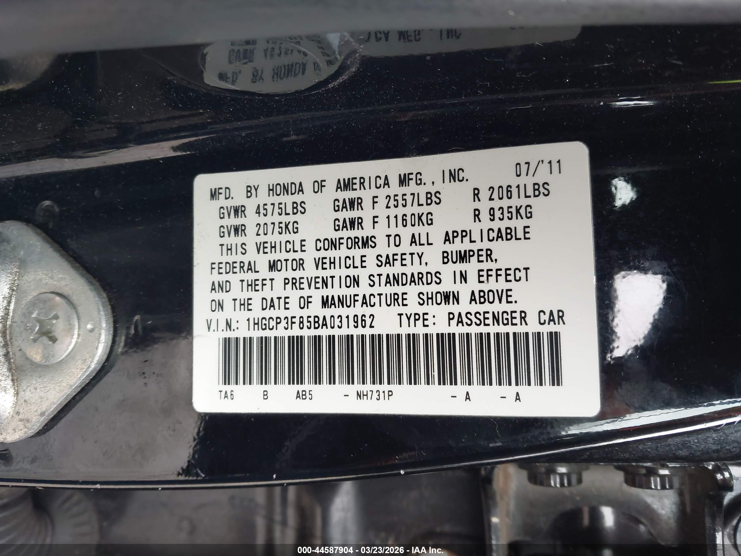 HONDA ACCORD image 9