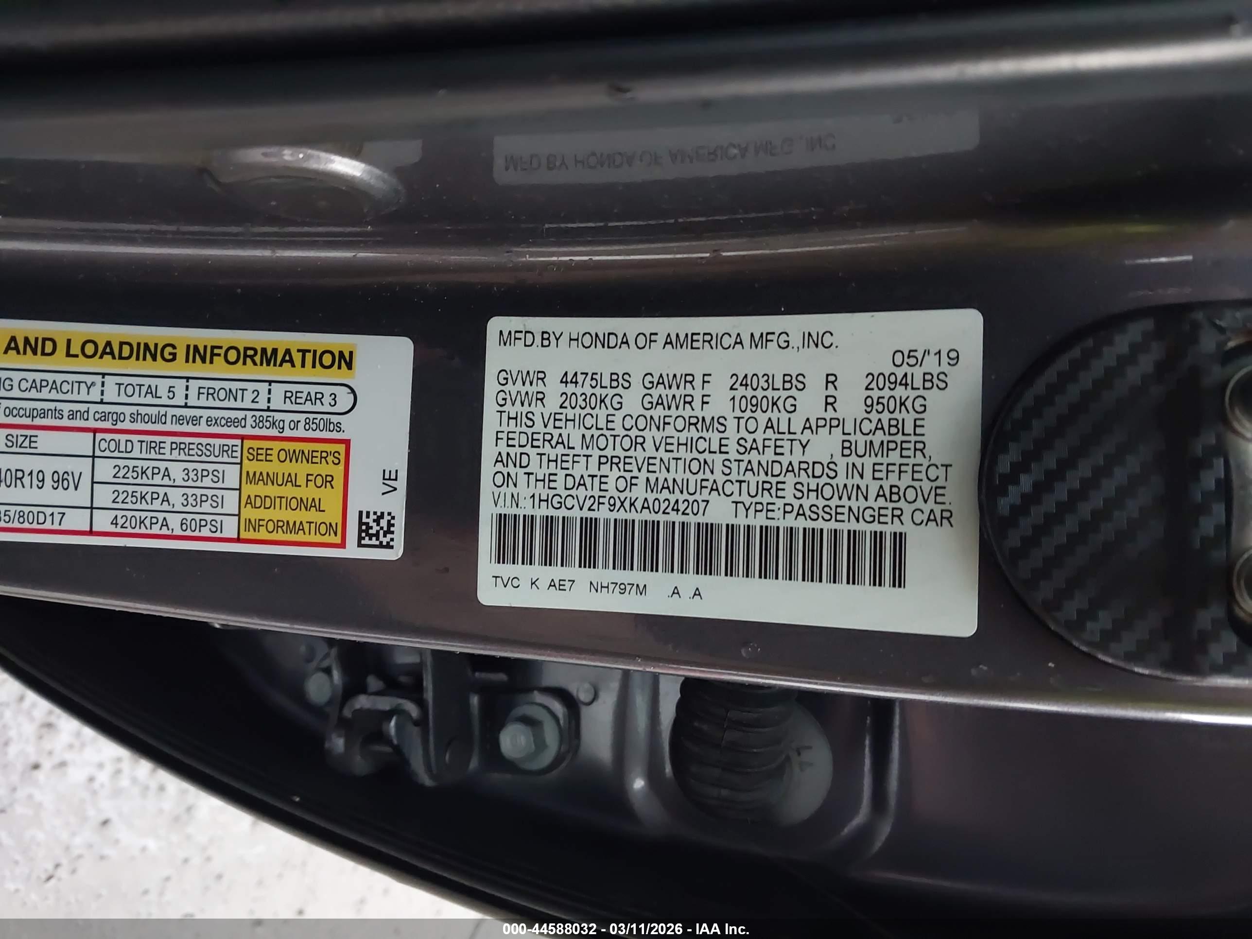 HONDA ACCORD image 9