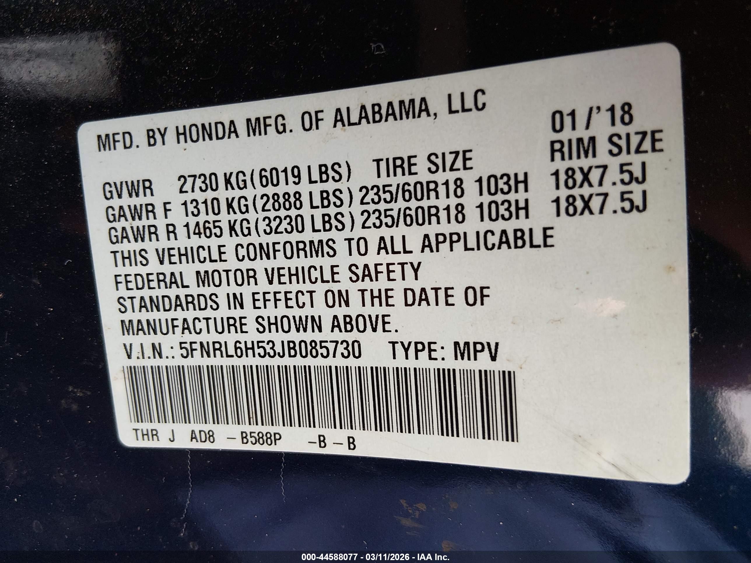 HONDA ODYSSEY image 9