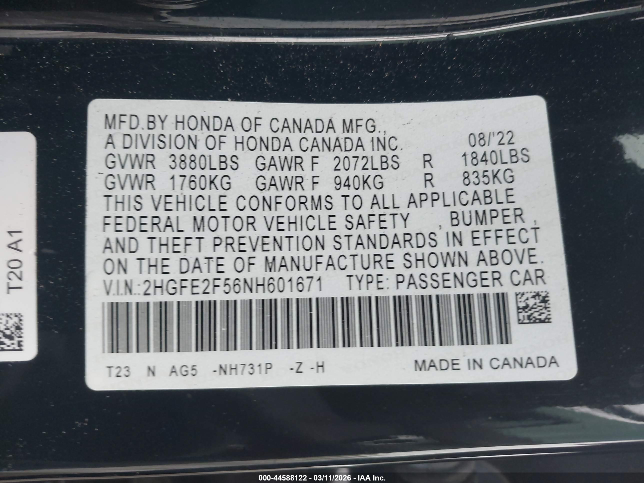 HONDA CIVIC image 9