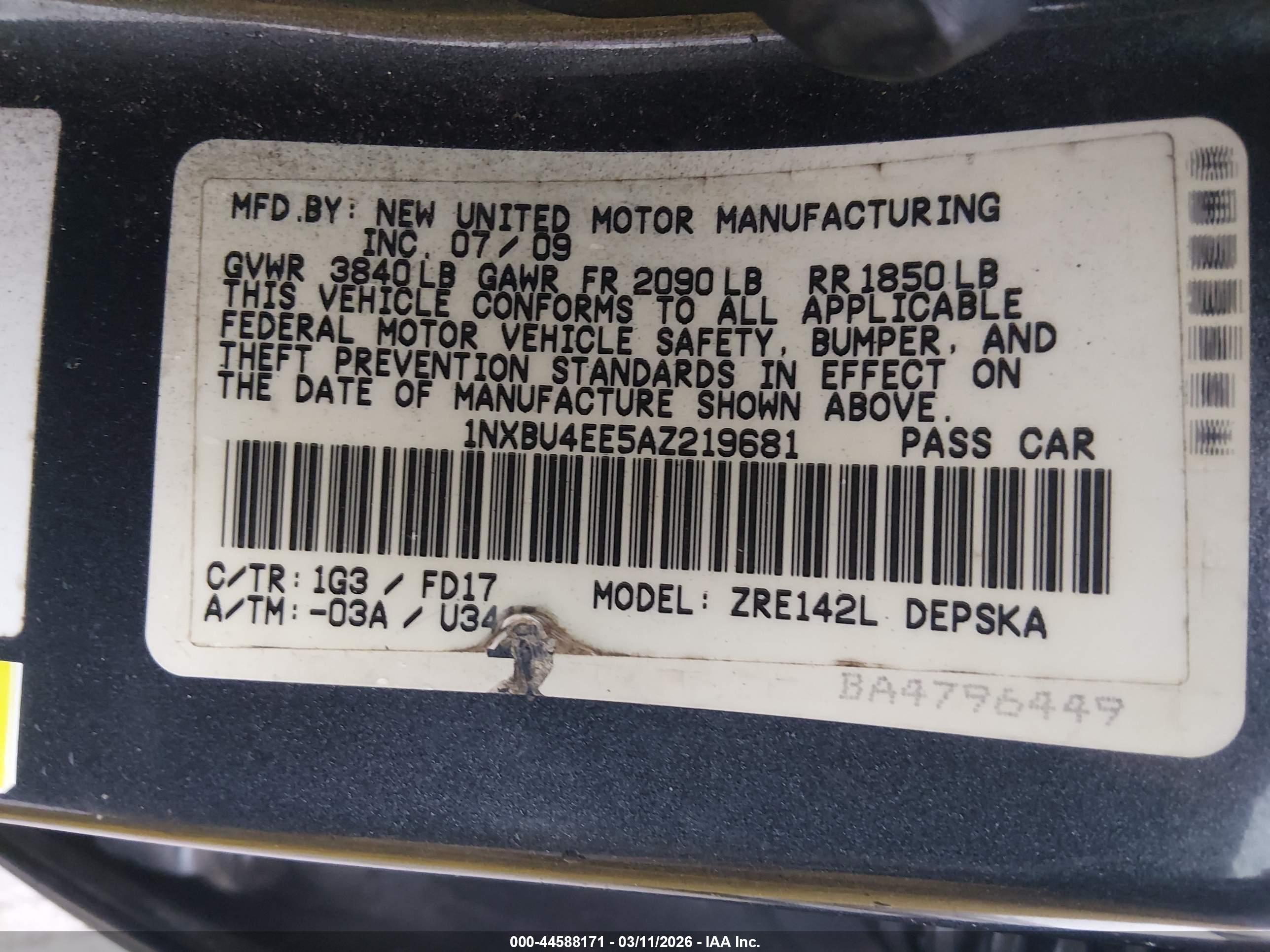 TOYOTA COROLLA image 9